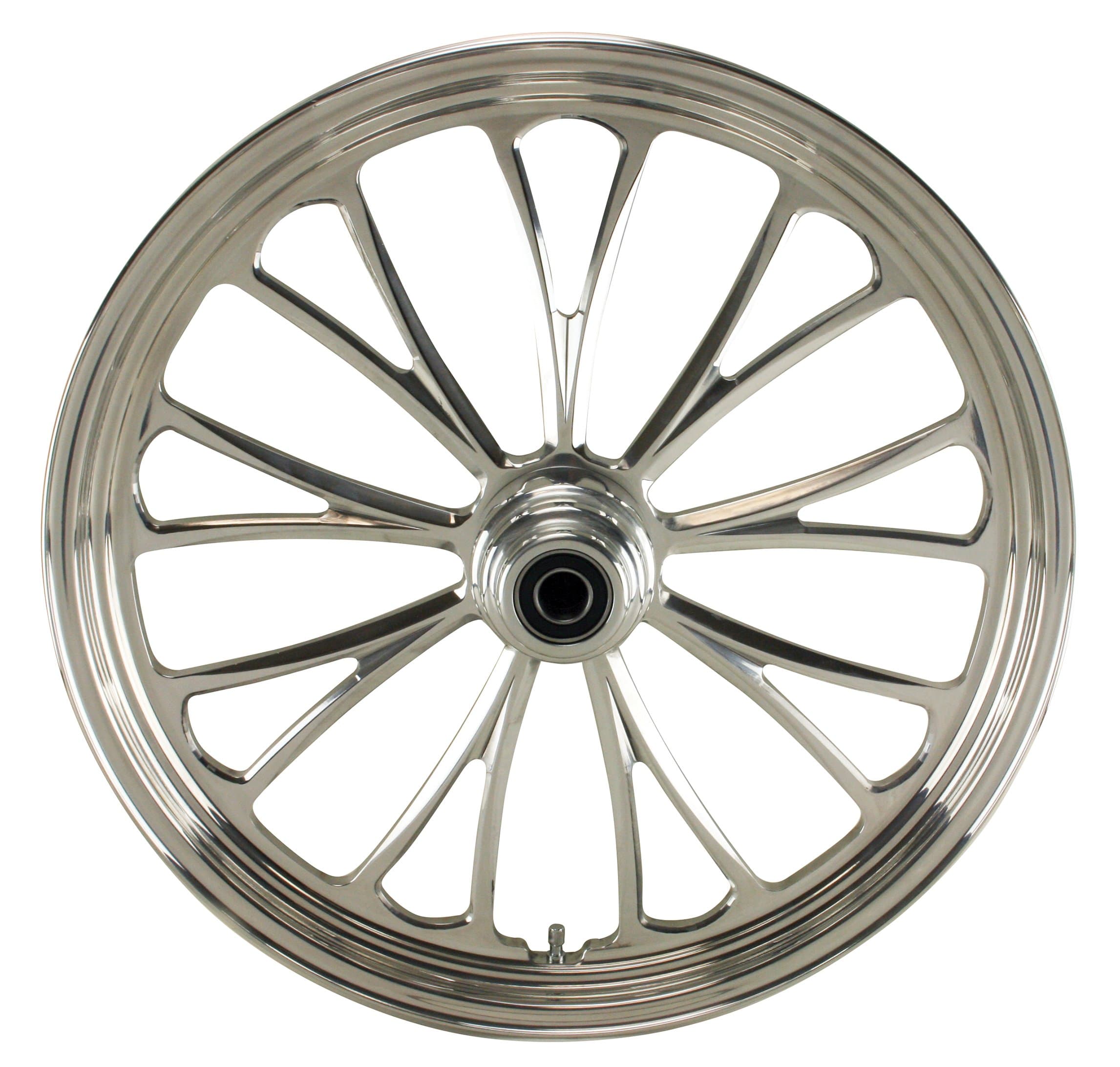 Ultima¨ Manhattan Aluminum Front Wheel, 21"x 3.5", Single Disc, 2000 & Later Sealed Ball Bearings and 1" Axle, 37-622