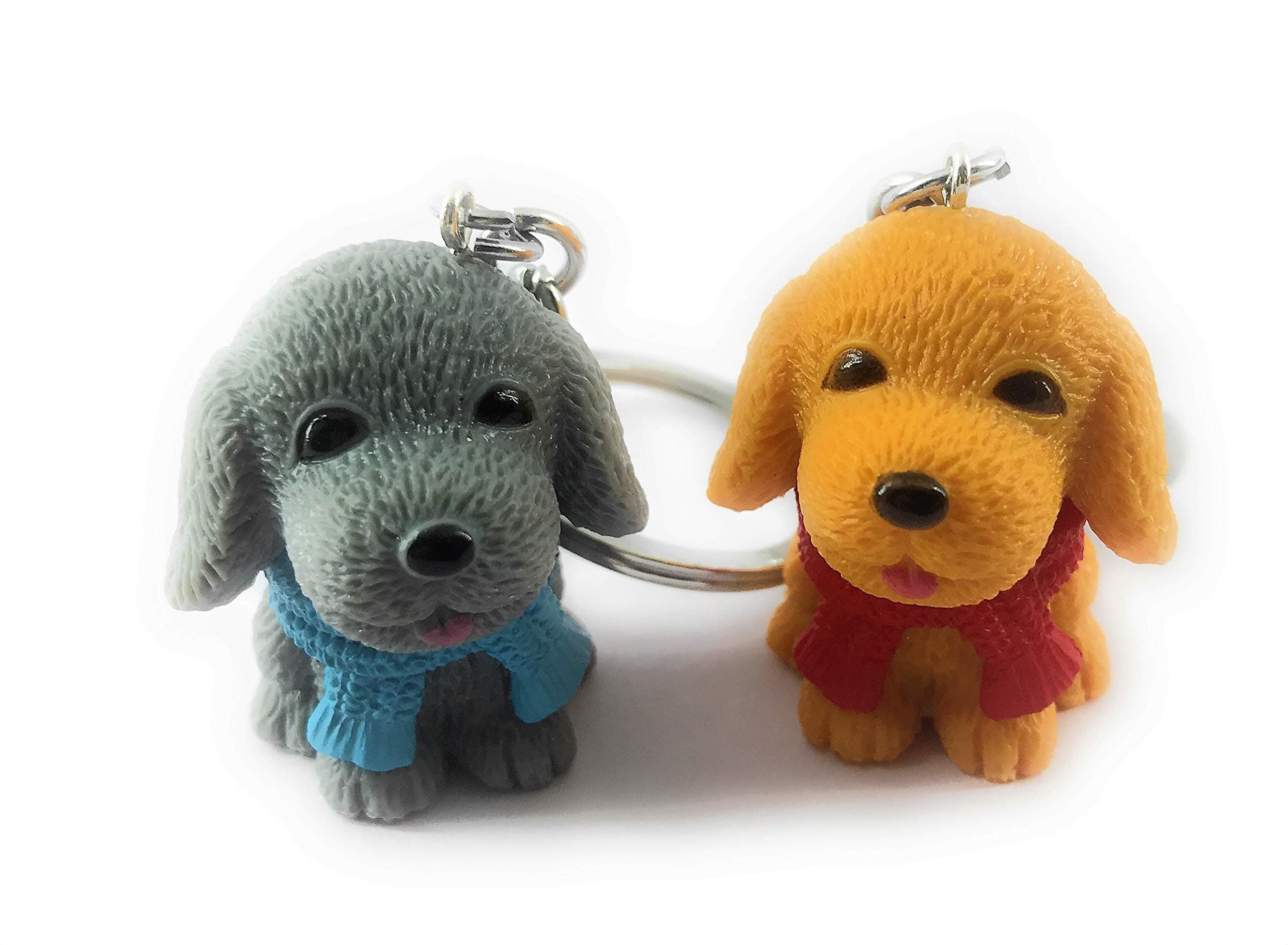 Teddy Bear Dogs Keychains keyrings for Men Boys Girls Bags Activa Gift- Set of 2(Assorted)