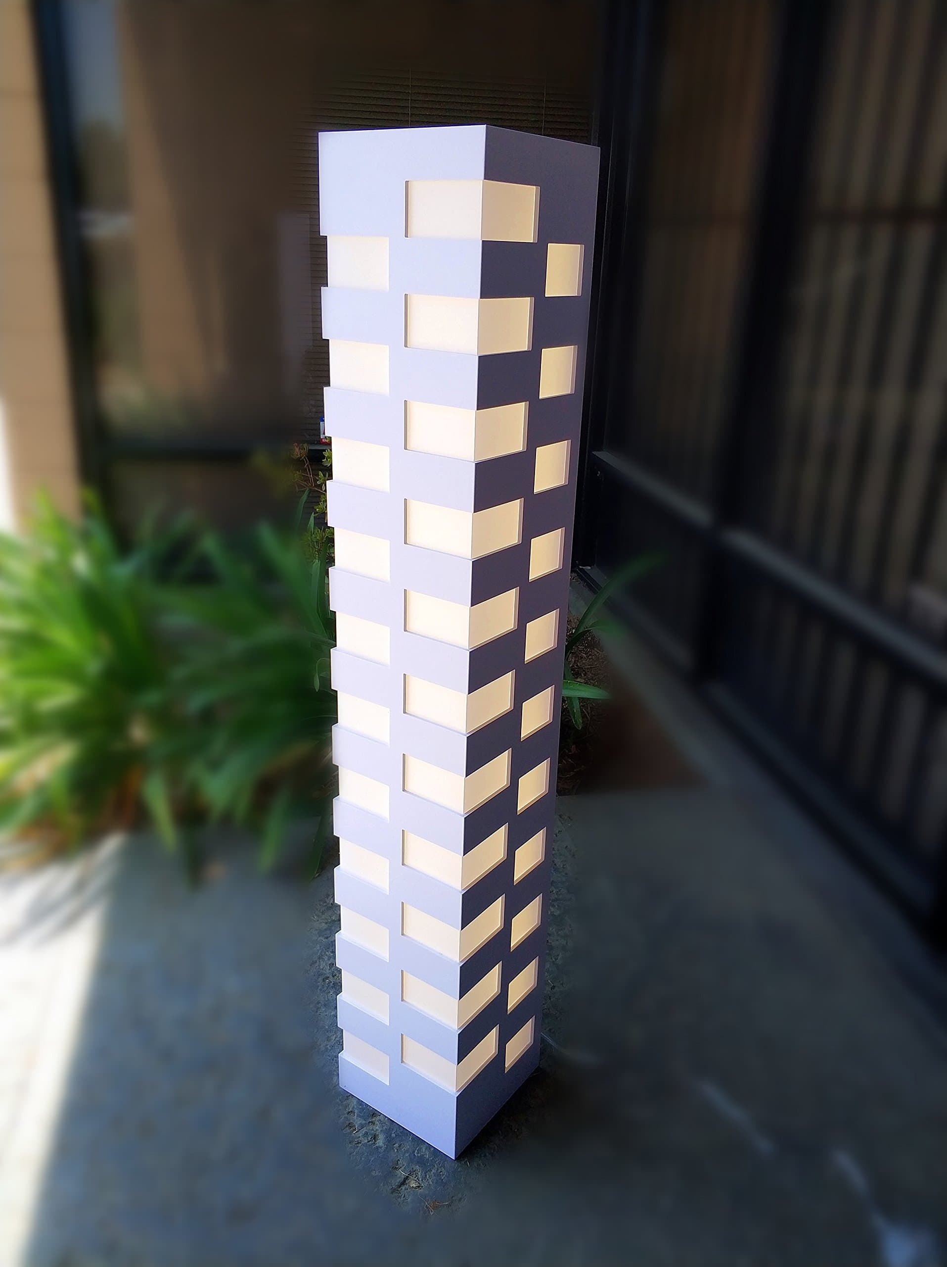 White LED Modern Contemporary Floor Lamp ZK005L dimmable Lighting Color Adjustable Floor lamp for Living Room, Family Room, Bedroom