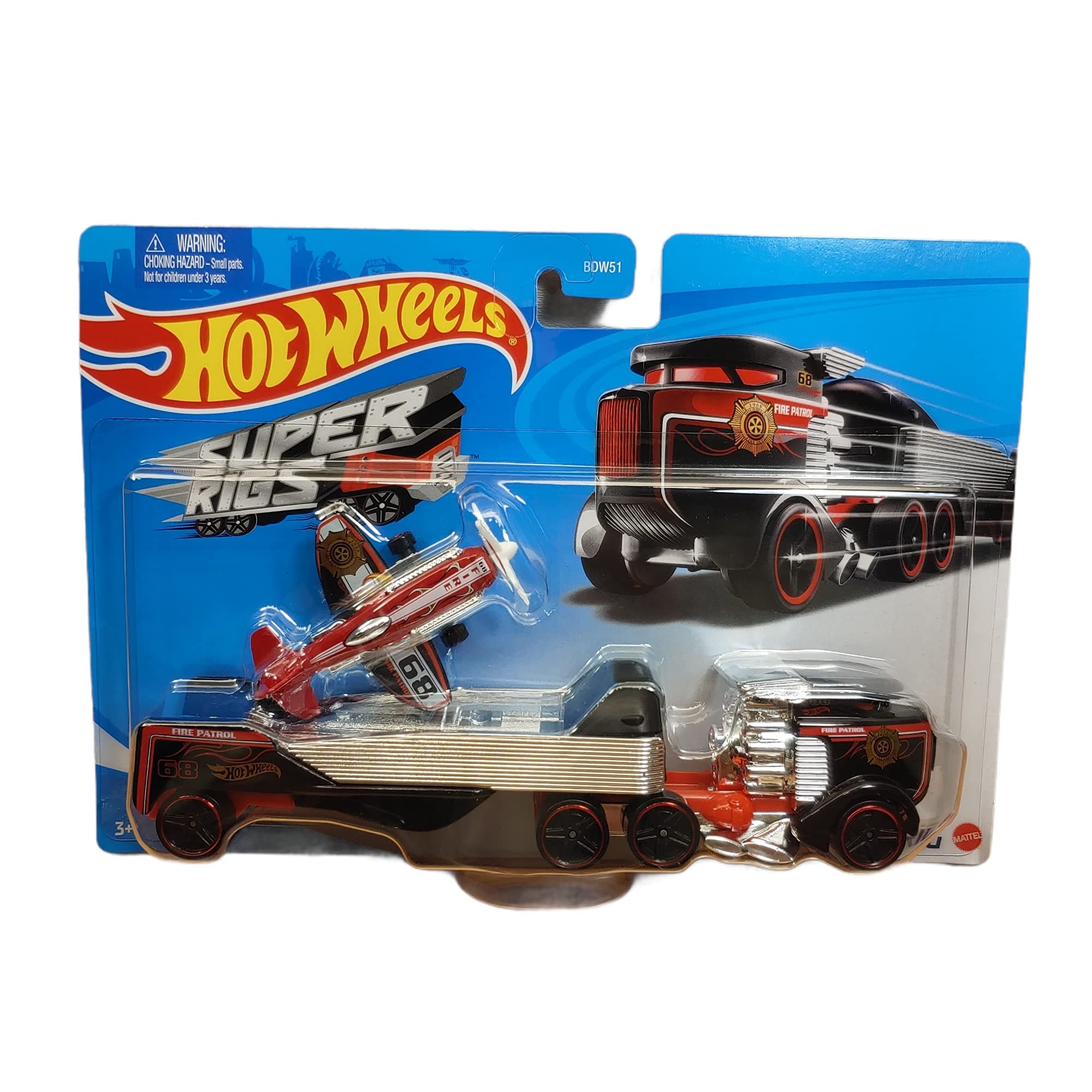 DieCast Super Rigs [Sky Show Rig] Detachable Trailer with Airplane Included