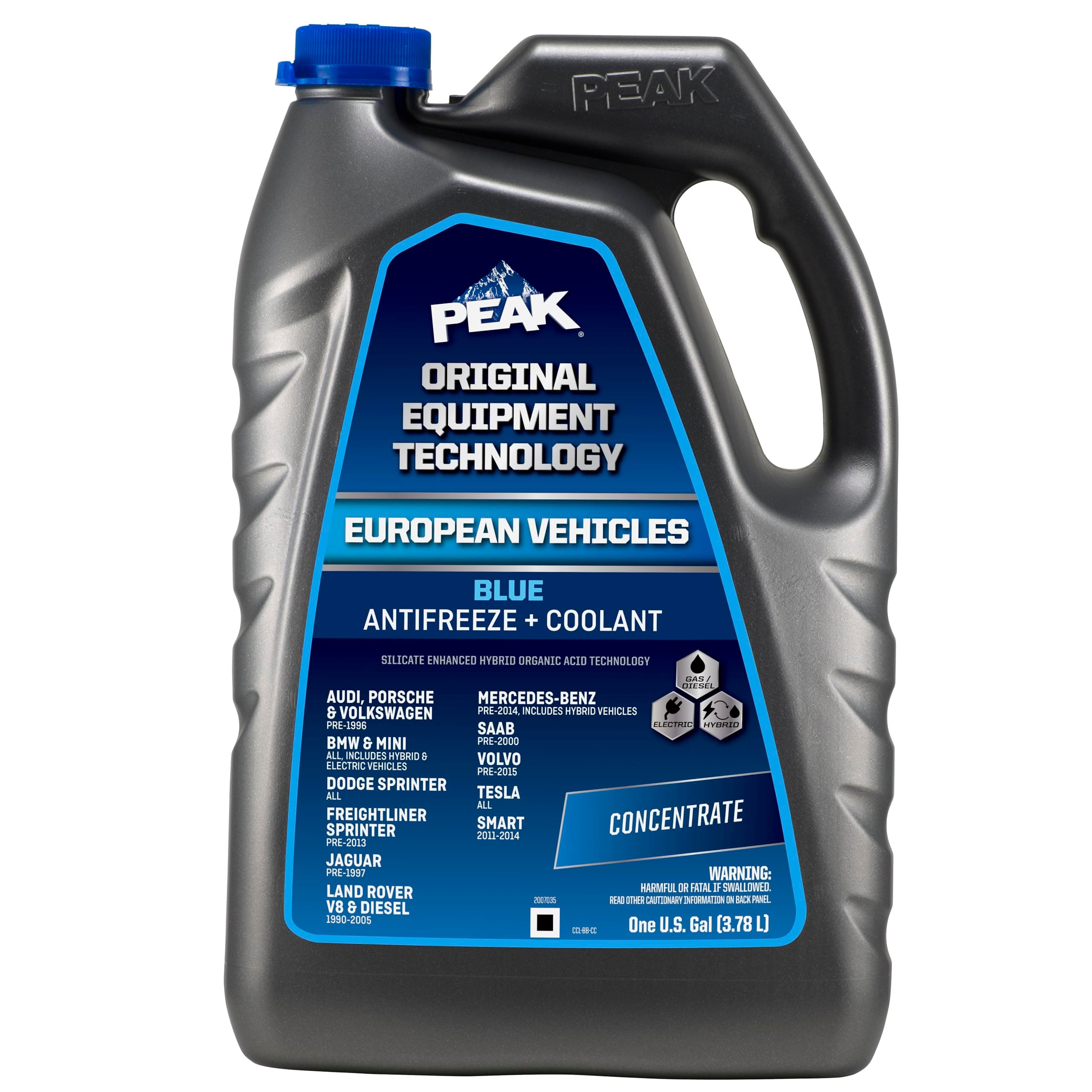 OET Extended Life Blue Concentrate Antifreeze/Coolant for European Vehicles, 1 Gal.
