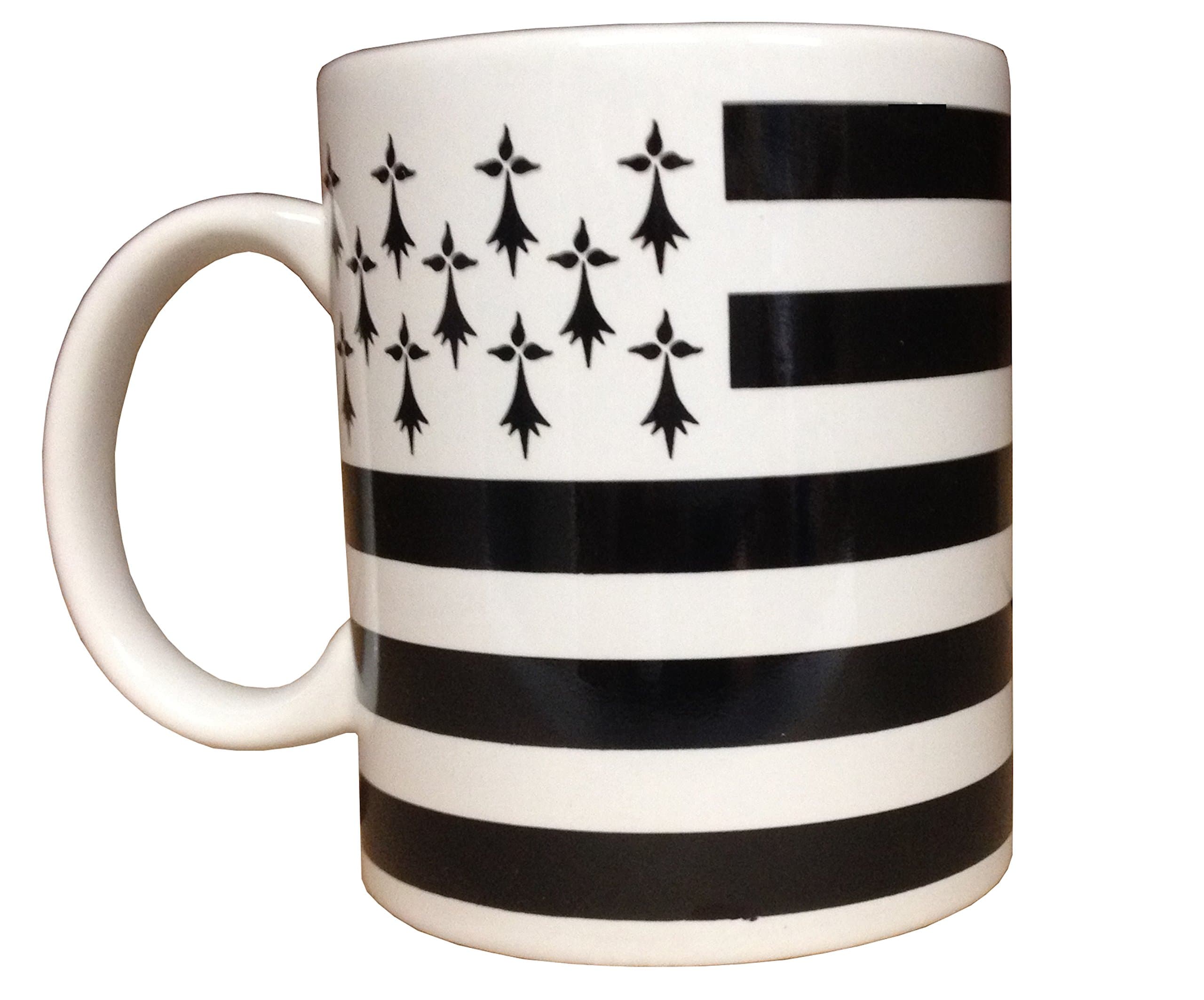 Gwenn Ha Du Breton Flag Mug, White