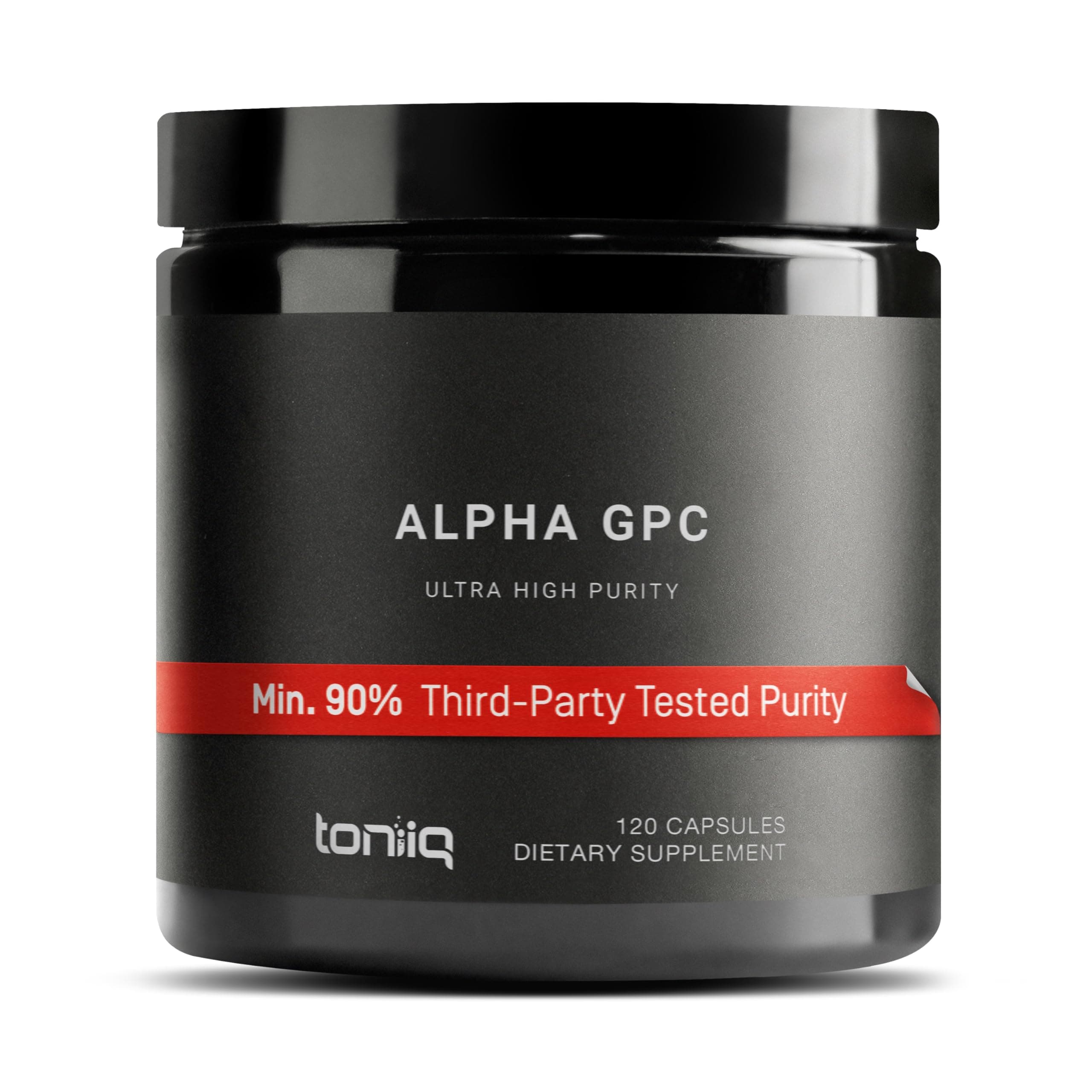 Ultra High Purity Alpha GPC Capsules - 600mg Concentrated Formula - 99%+ Highly Purified and Bioavailable Nootropic - 120 Capsules Alpha GPC Supplement