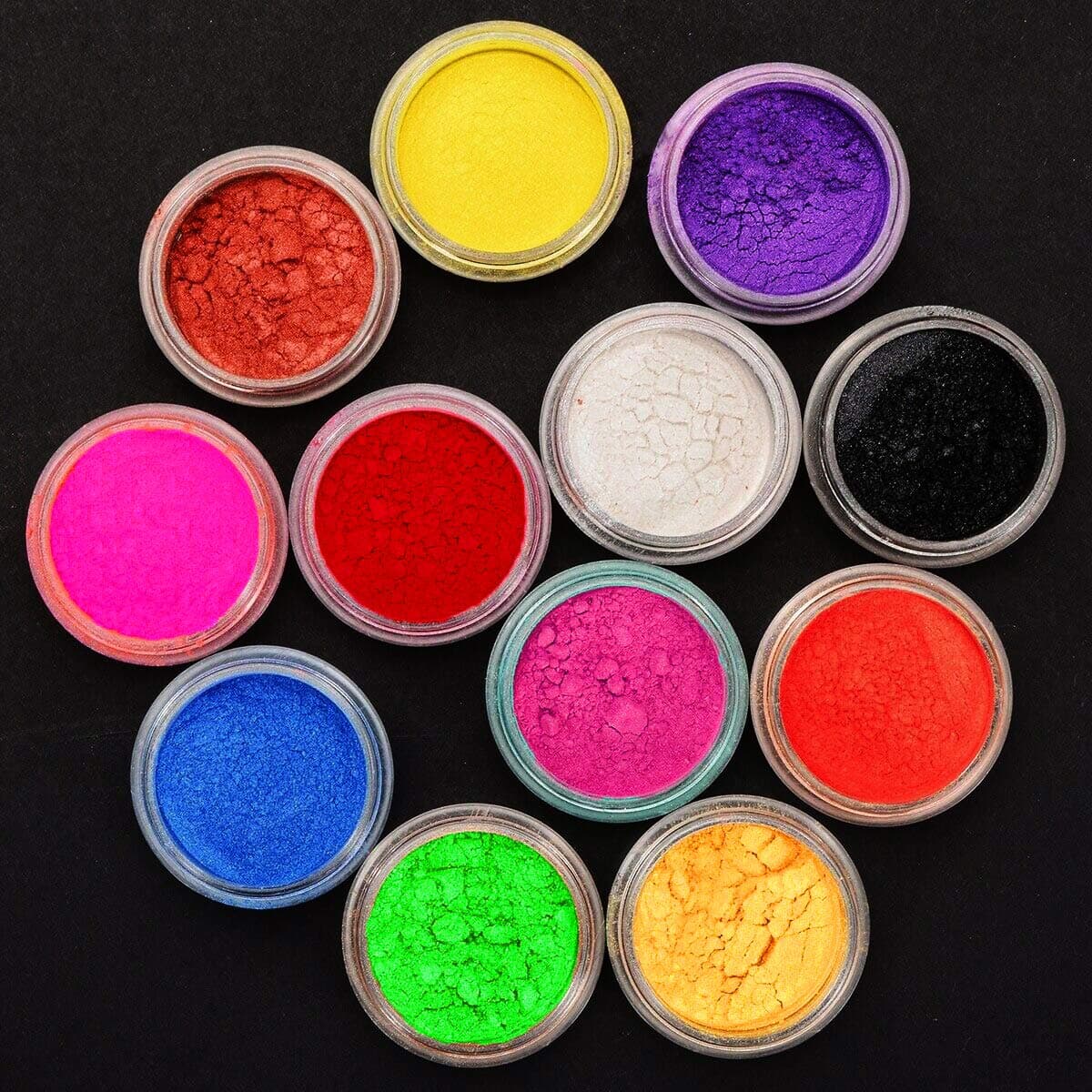 - Western World Mica Powder 12 Colors for Making Cosmetic, Candle Making, Arts and Crafts, Bath Soaps, Different Colors, Nail Art,Resin Multicolor 5g Each(Pack of 12)
