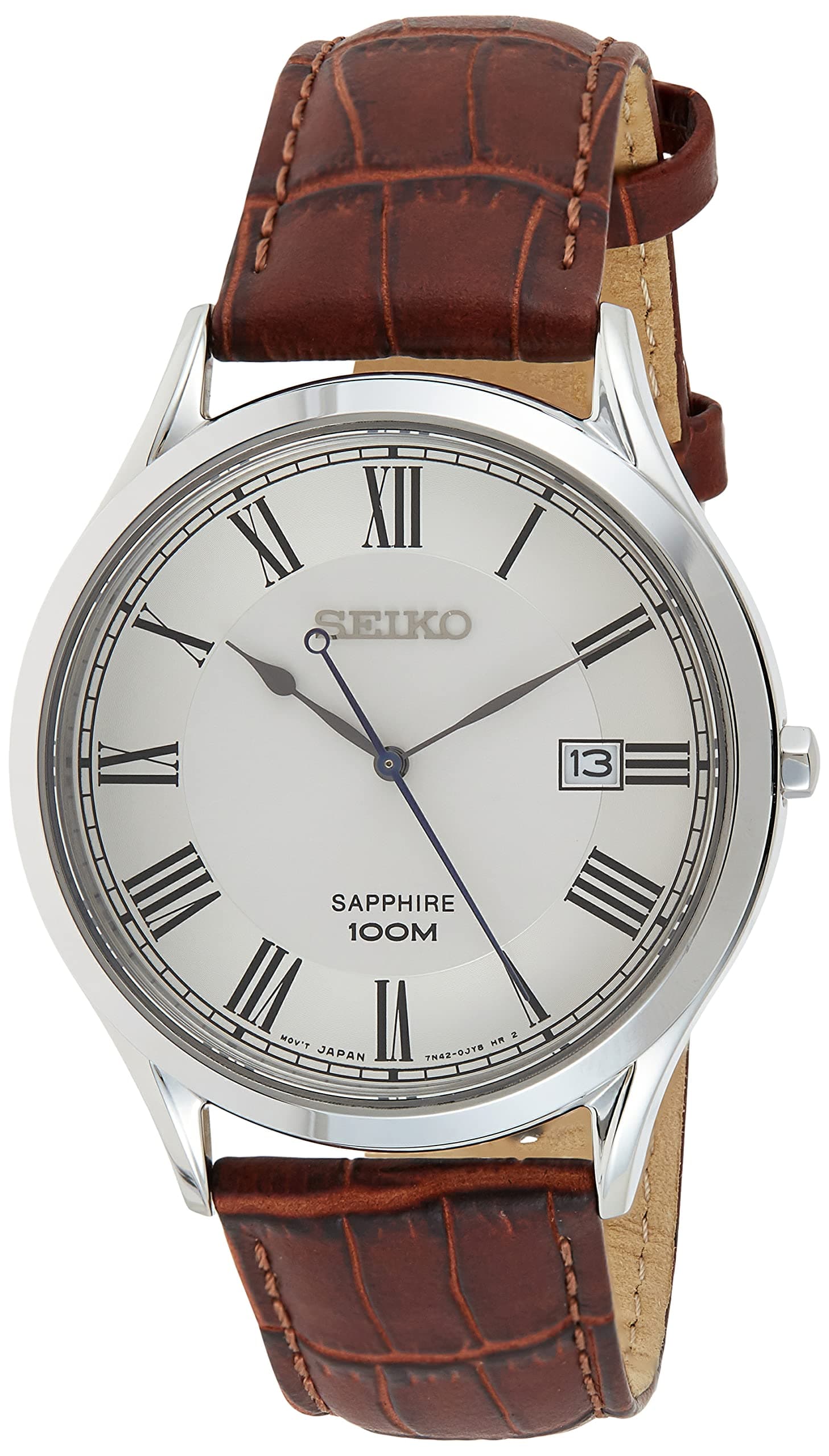 Seiko Gents Leather Quartz Watch SGEG97P1