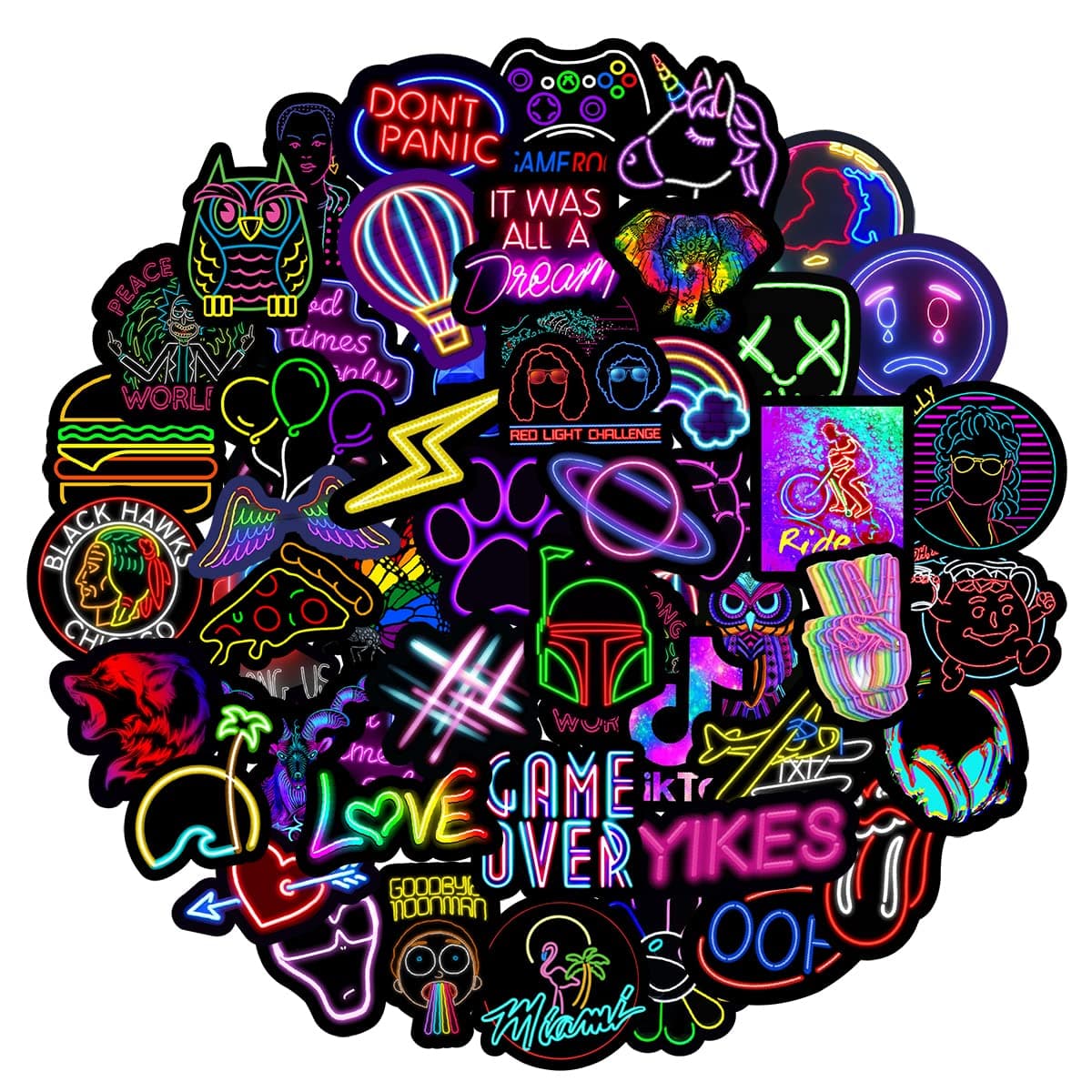 MARSFORCEMarsForce PCS VSCO Stickers for Kids Teens Girls Adults, Cool Girly Stickers for Laptop Water Bottles Skateboard Helmet Luggage Guitar Car Motorcycle Bike Toy iPhone