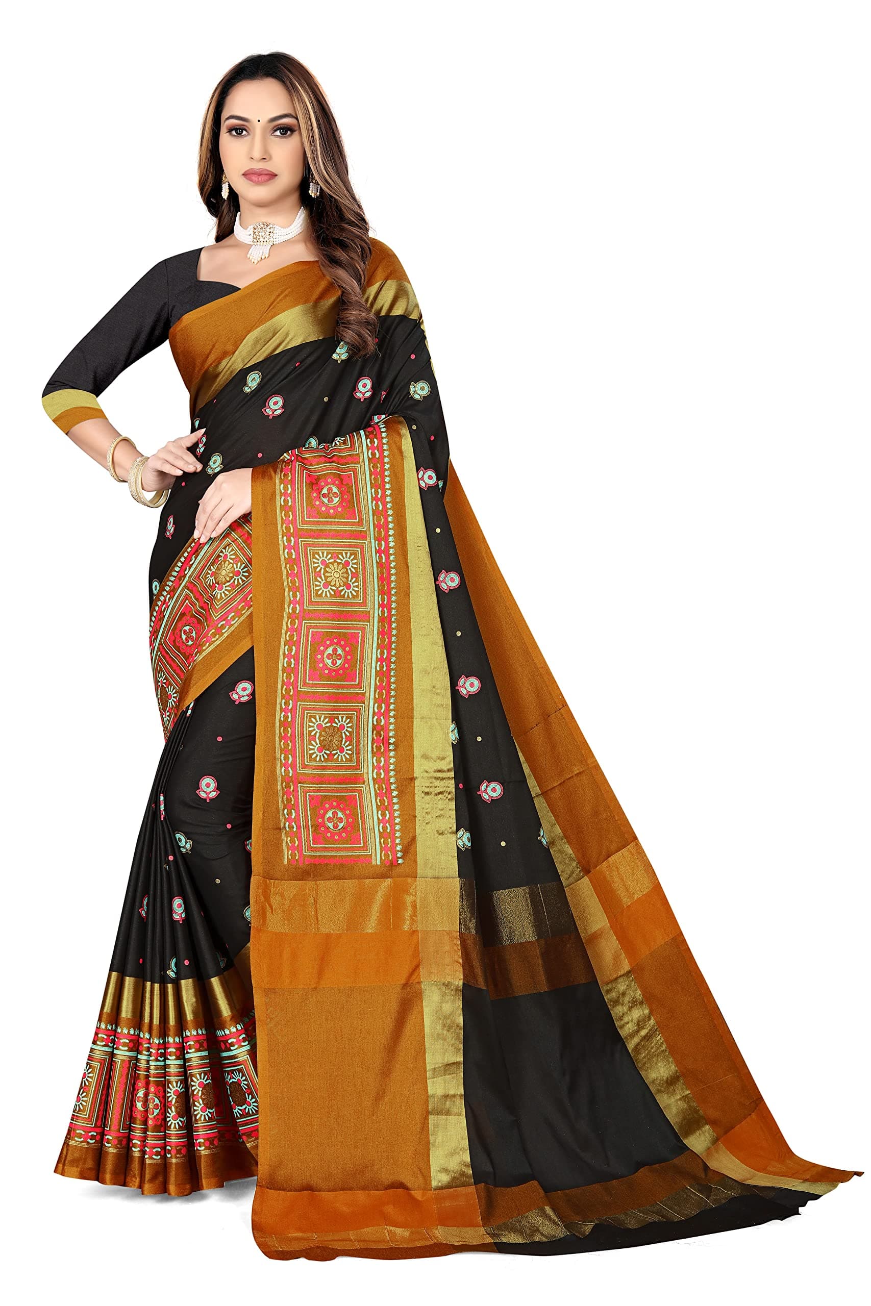 DHRUVI TRENDZ Womens Saree For Women