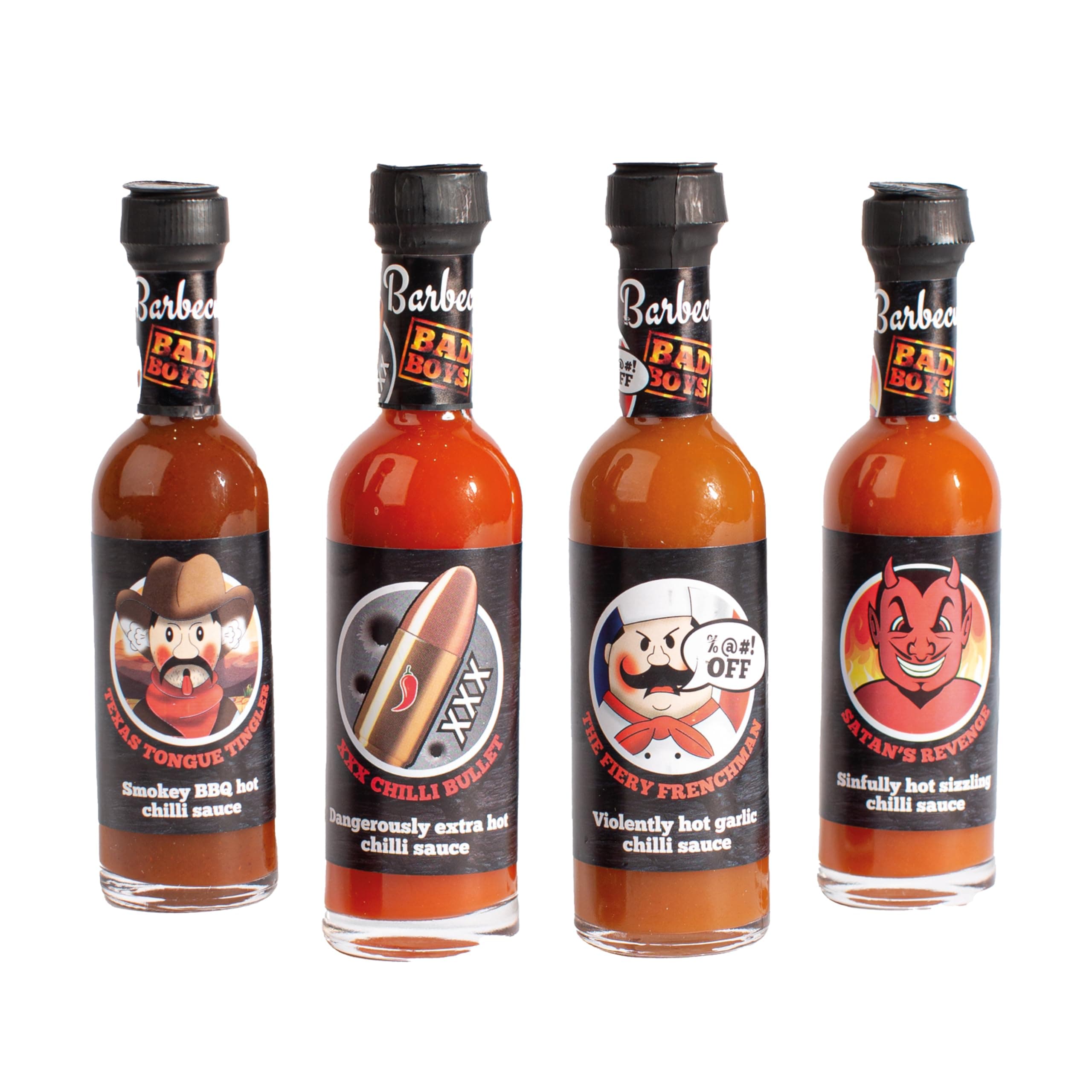 Barbecue Bad Boys Sauce Selection BBQ Chilli Hot Sauce Gift Pack