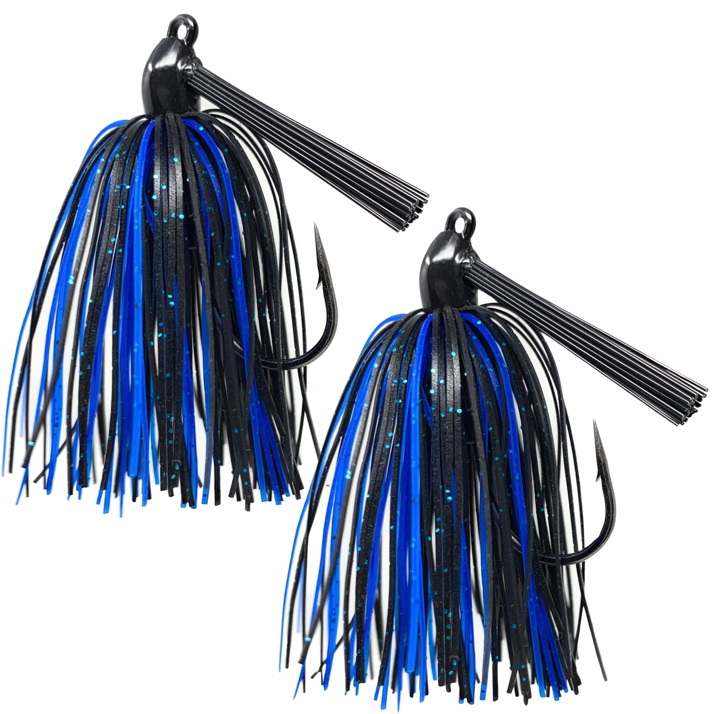 Reaction Tackle Tungsten Swim Jig for Bass Fishing - Weedless Design with 97% Pure Tungsten Jig Head and Silicone Skirt - Fishing Tackle for Pike, Walleye and Muskie and More (2-Pack)