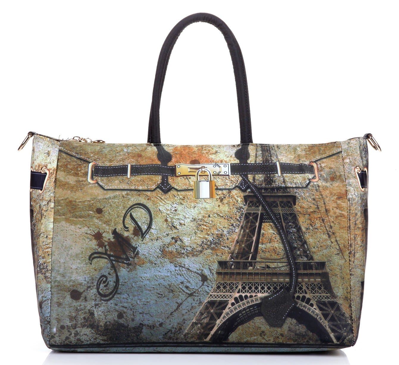 Buysome Women's Nylon Paris Tower Handbags One Size