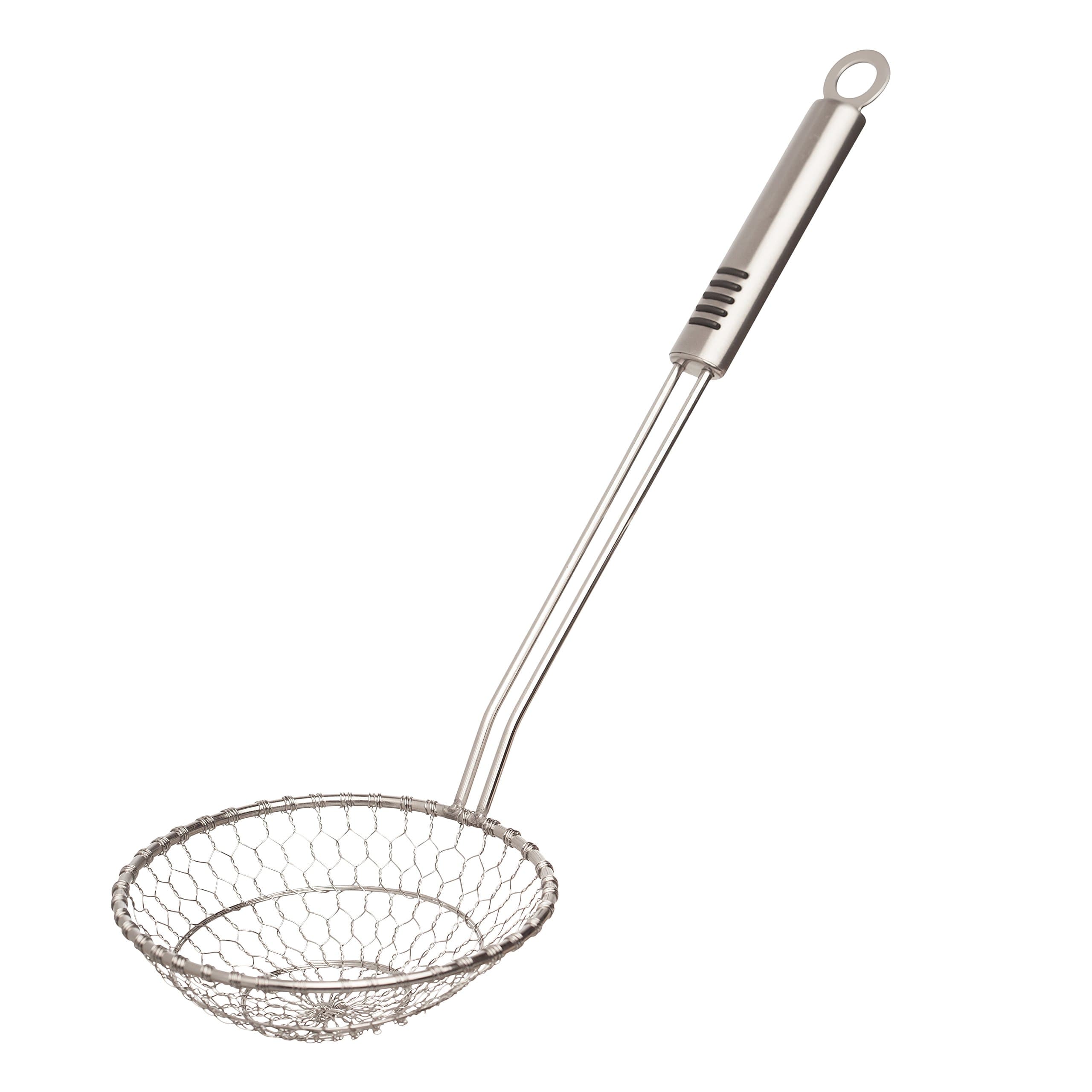 Helen's Asian Kitchen 97115 Helen’s Asian Kitchen Stainless Steel Mesh Spider Food Dumpling Noodle, 5-Inch Strainer Basket