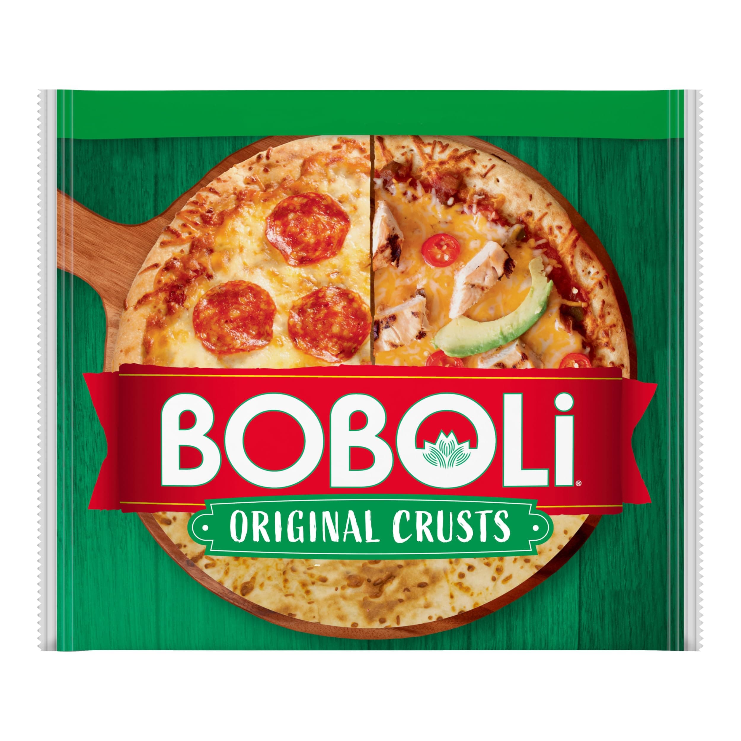 (Club Pack) Boboli Original Crusts, 2 count, (5.0 oz each), White Pizza Crust, 10 oz Bag