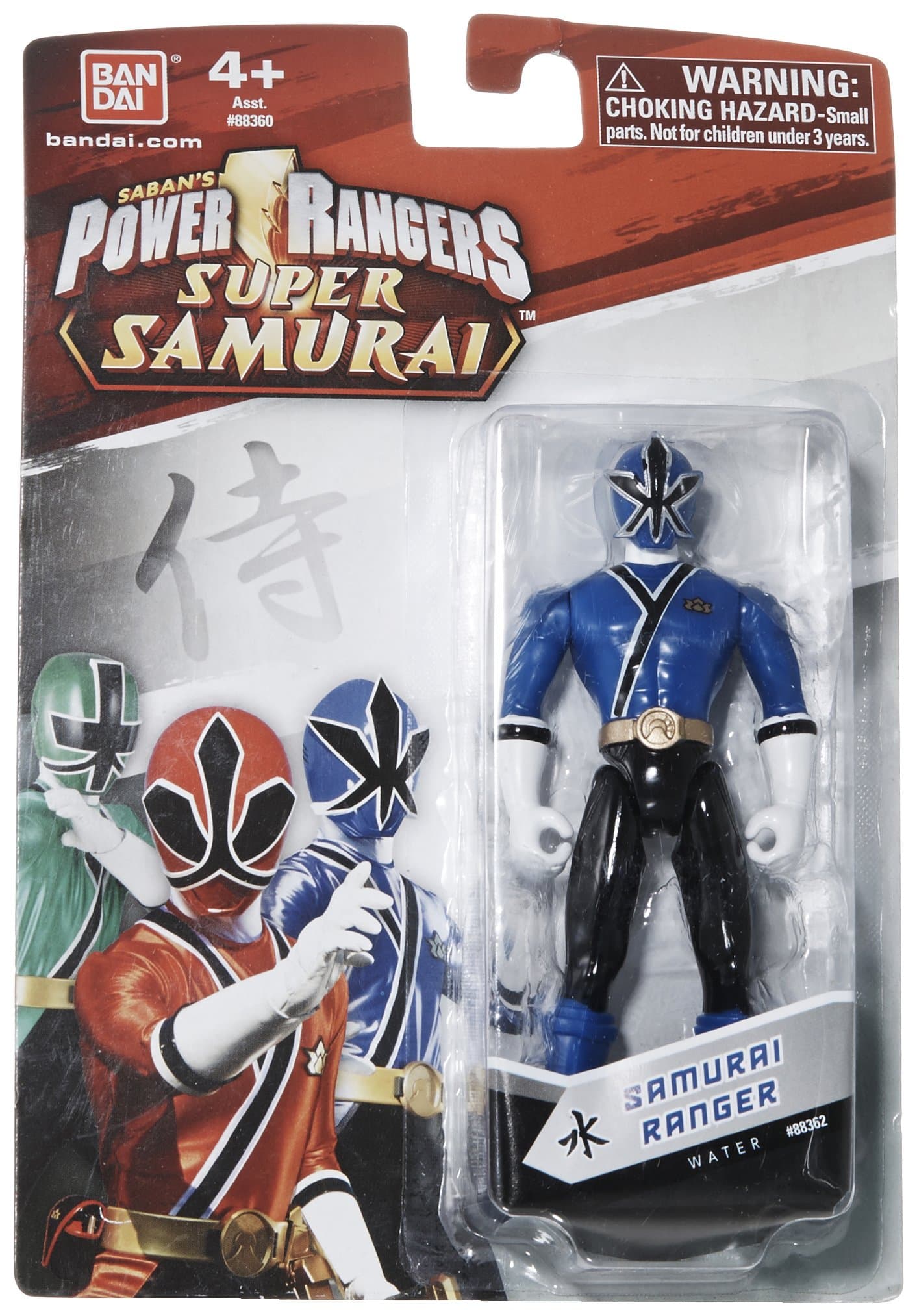 Power Rangers Samurai Blue Ranger, Multi Color (4-inch Figure)