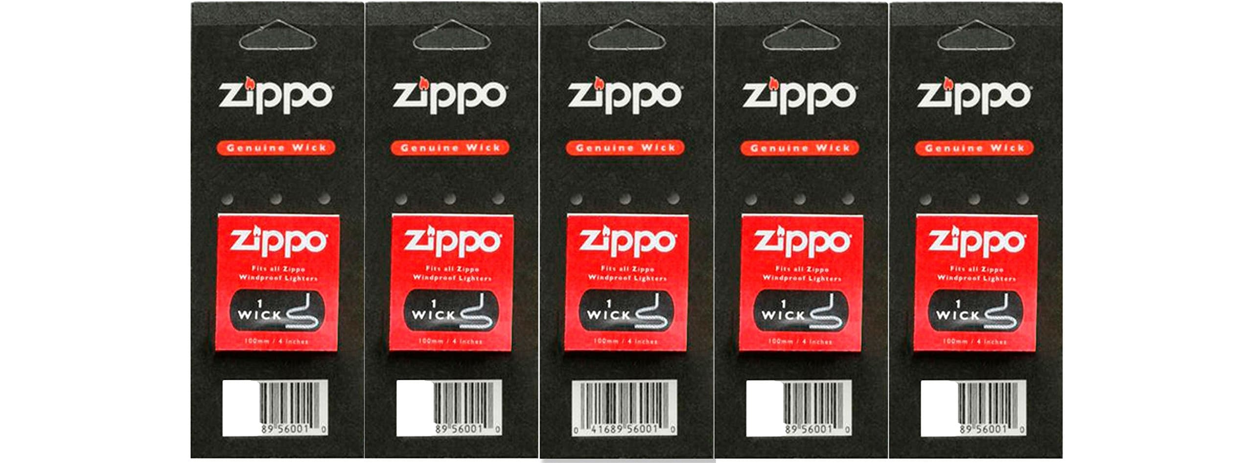 Zippo (5) Replacement Wicks, Carded