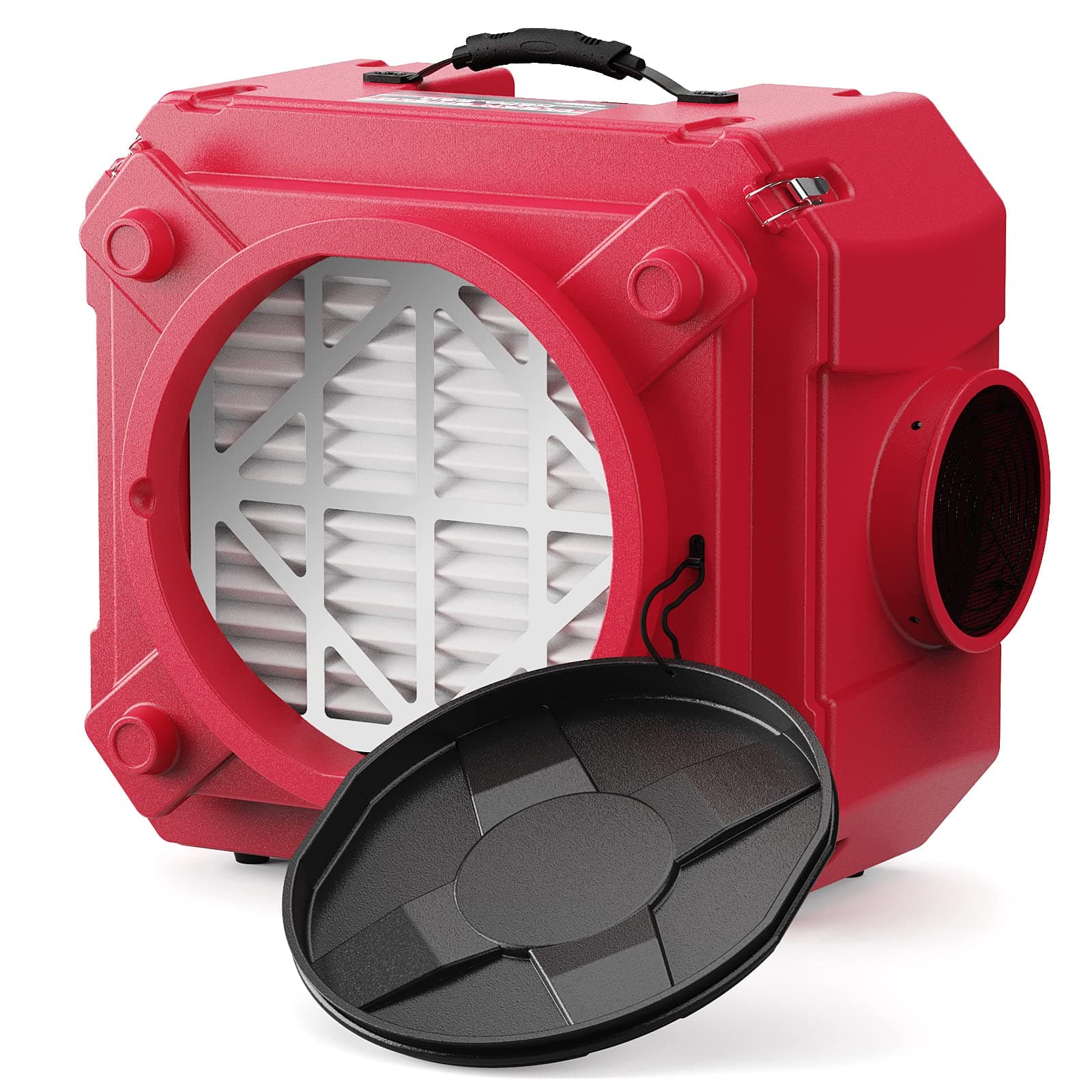 AlorAir CleanShield HEPA 550 Industrial Commercial HEPA Air Scrubber, Negative Air Machine Air Scrubber, cETL Listed, GFCI Outlet, 10 Years Warranty, Red