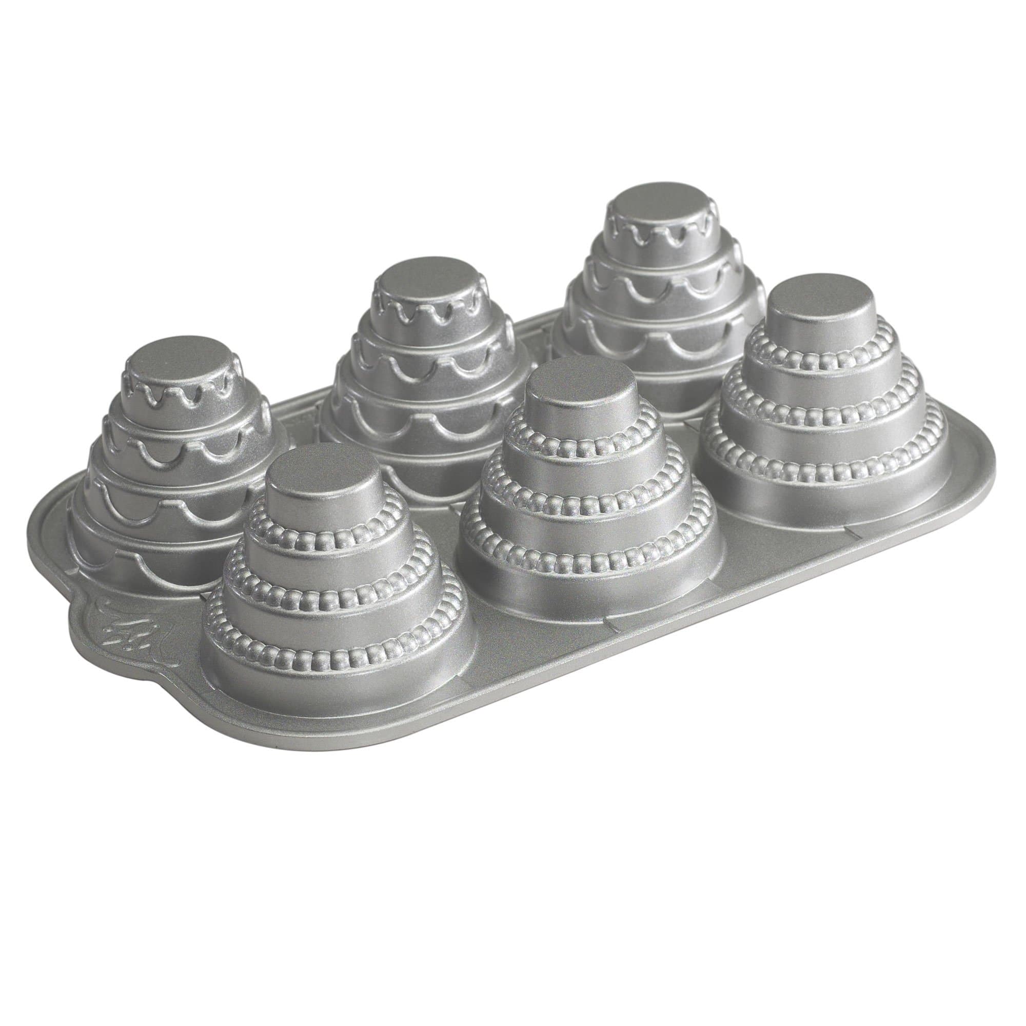 Nordic Ware Platinum Celebration Tiered Cakelet Pan