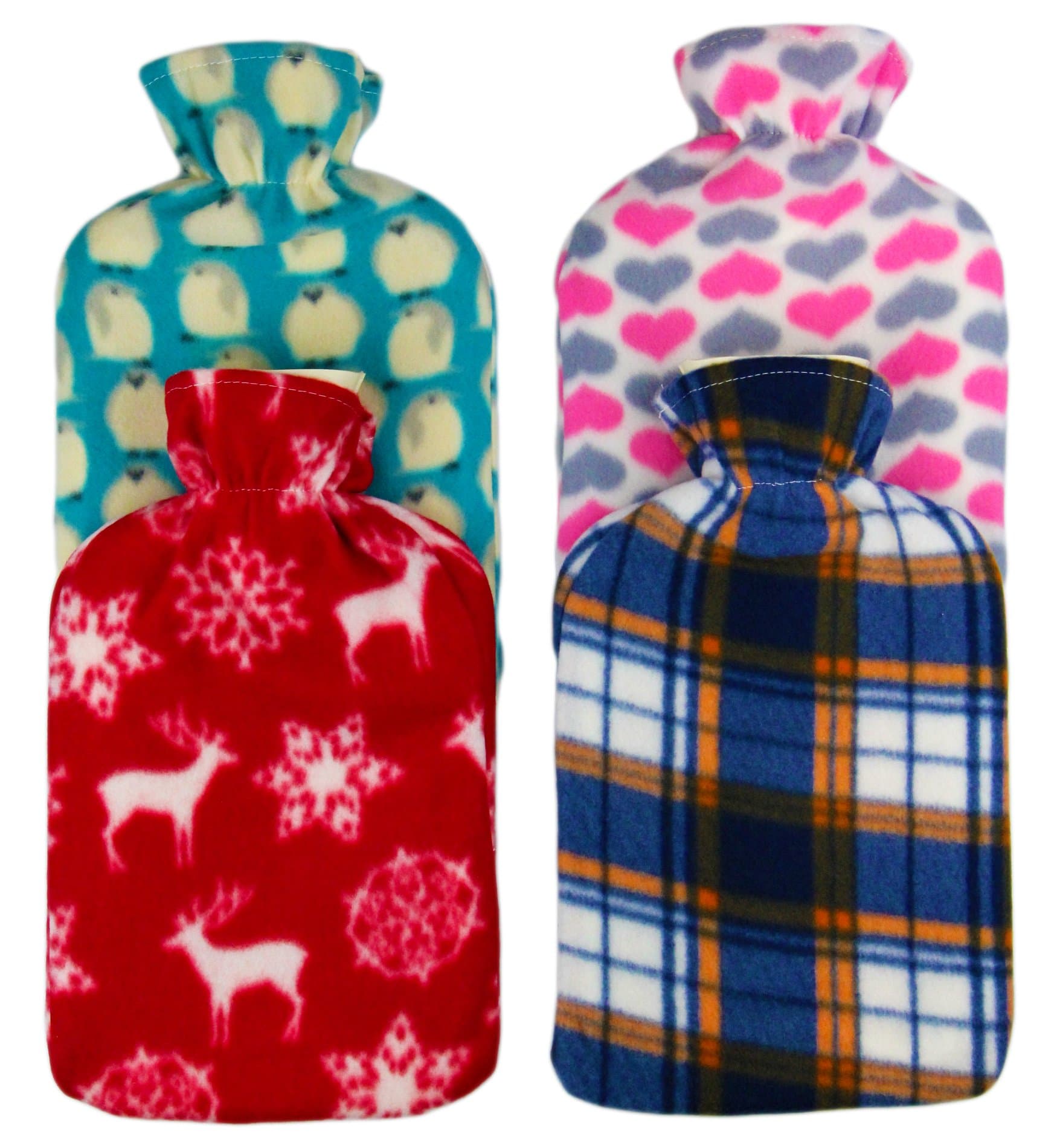 PoundSaver® Hot Water Bottle with Soft Fleece Cover