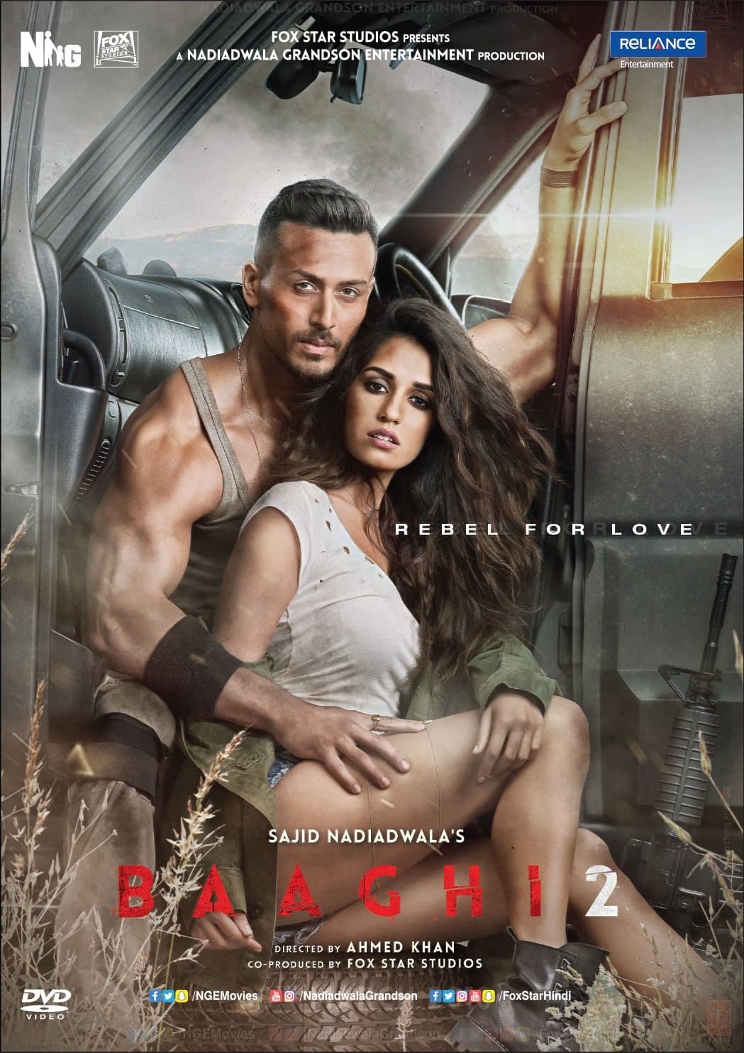 Baaghi 2 Hindi DVD - Original Bollywood Latest 2018 Action Film - Tiger Shroff