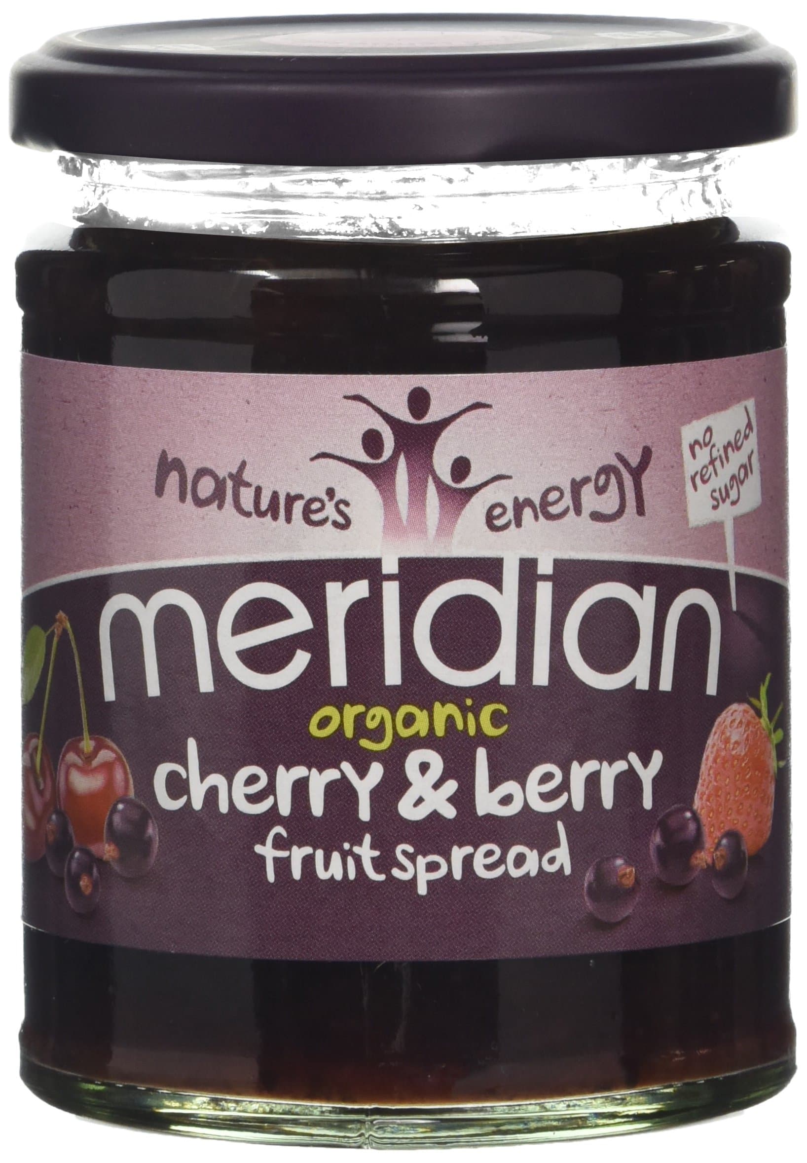 Meridian Organic Cherry and Berry Fruit Spread 284 g (Pack of 6)