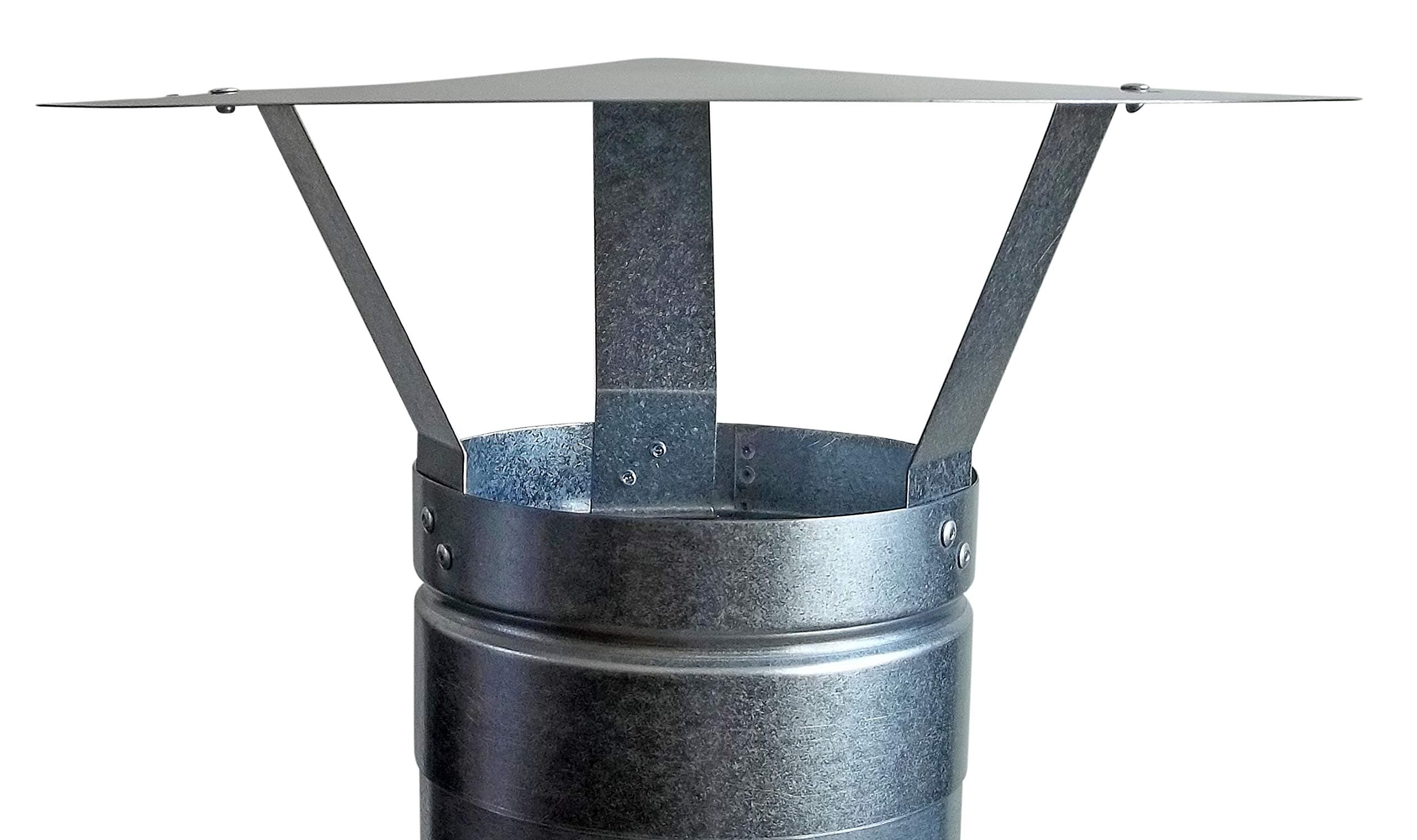 FOXY METAL FABRICATIONCHIMNEY CAP,GALVANISED RAIN CAP,CHIMNEY COWL TO FIT 4''/100MM FLUE PIPE/STOVE PIPE