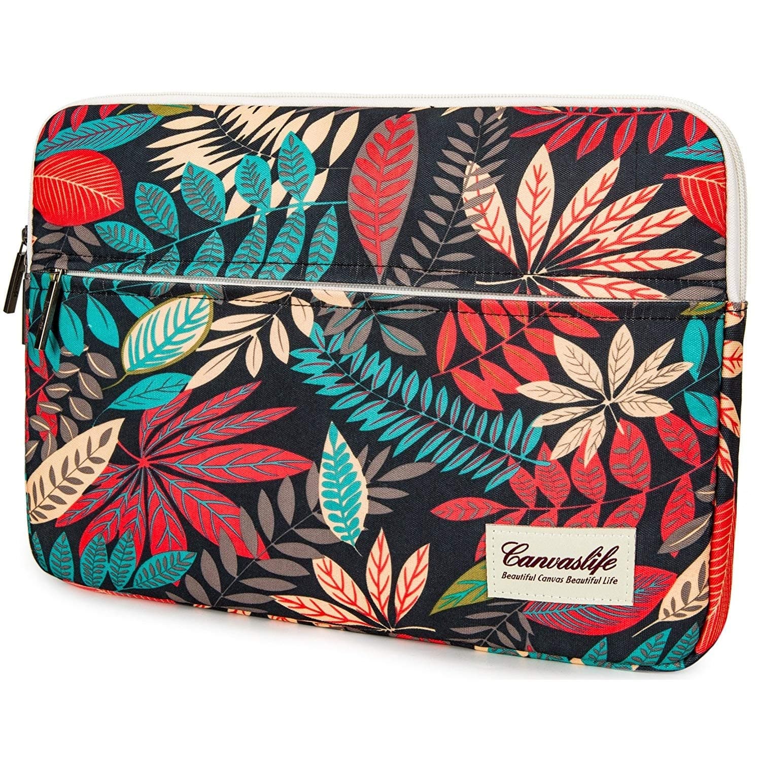 Canvaslife Colorful Leaves Laptop Sleeve 13 Inch MacBook Air 13 Case MacBook Pro 13 Sleeve and 13.3 Inch Laptop Bag