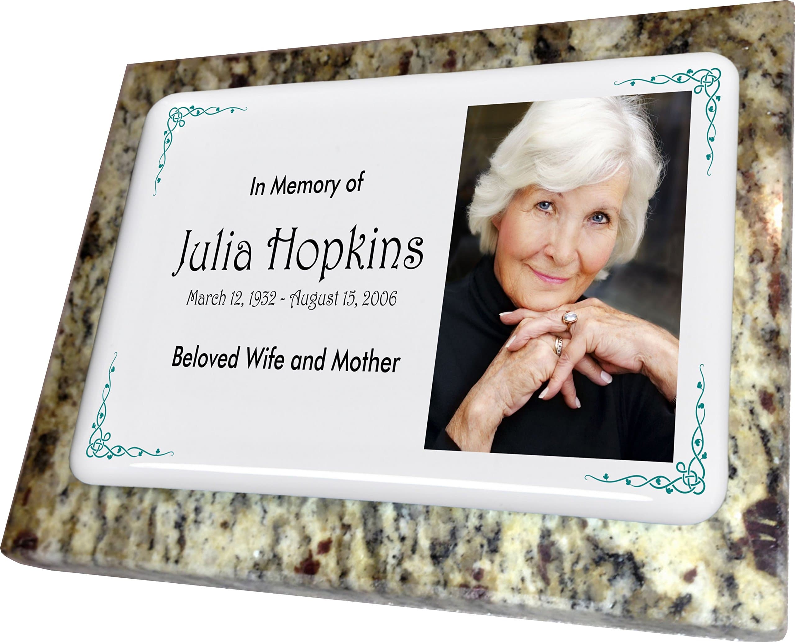 Picture for Headstone | Weatherproof UV Resistant Porcelain Photo Memorial | Installs in Minutes (4" x 4.7")