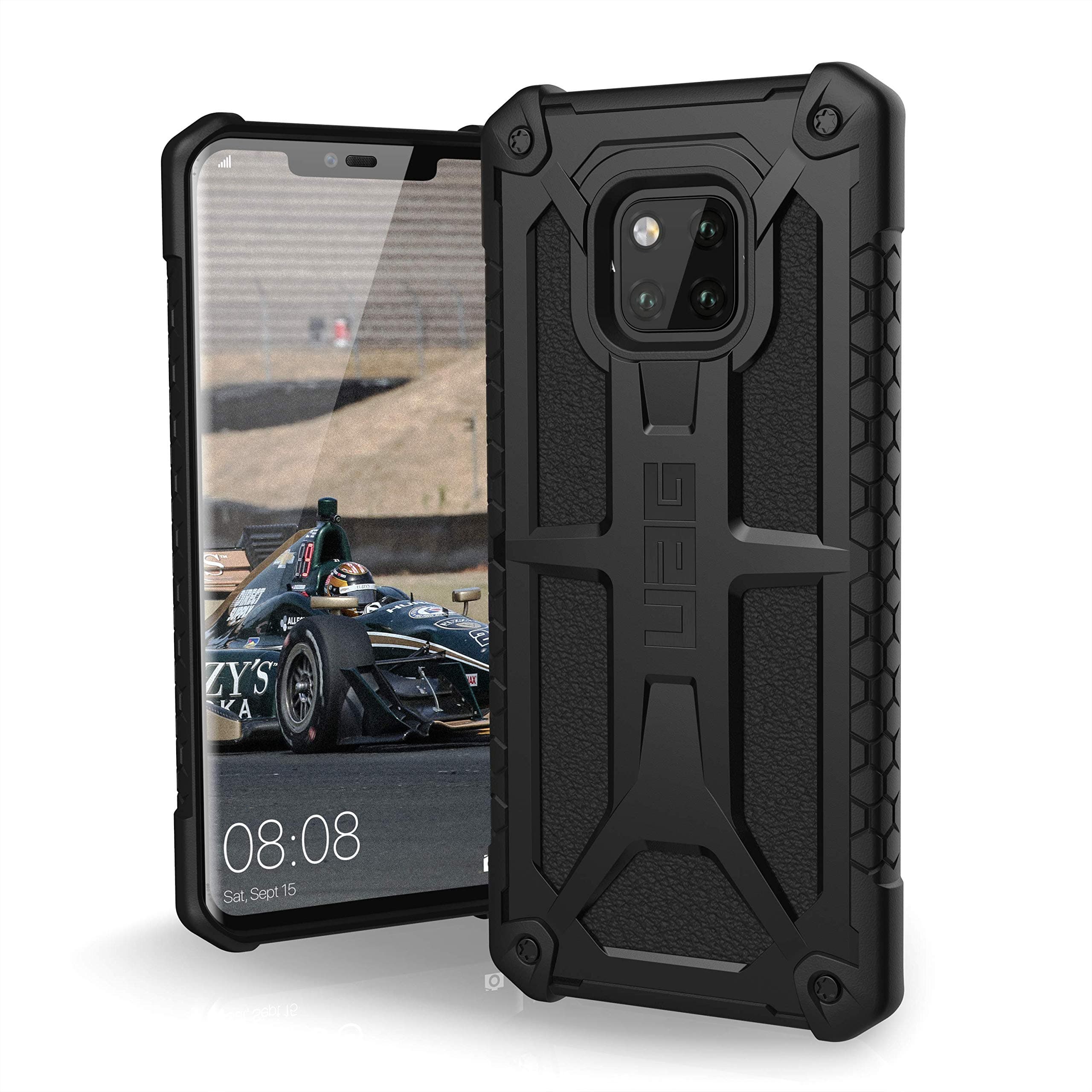URBAN ARMOR GEAR UAG Huawei Mate 20 Pro [6.39-inch Screen] Monarch Feather-Light Rugged [Black] Military Drop Tested Phone Case