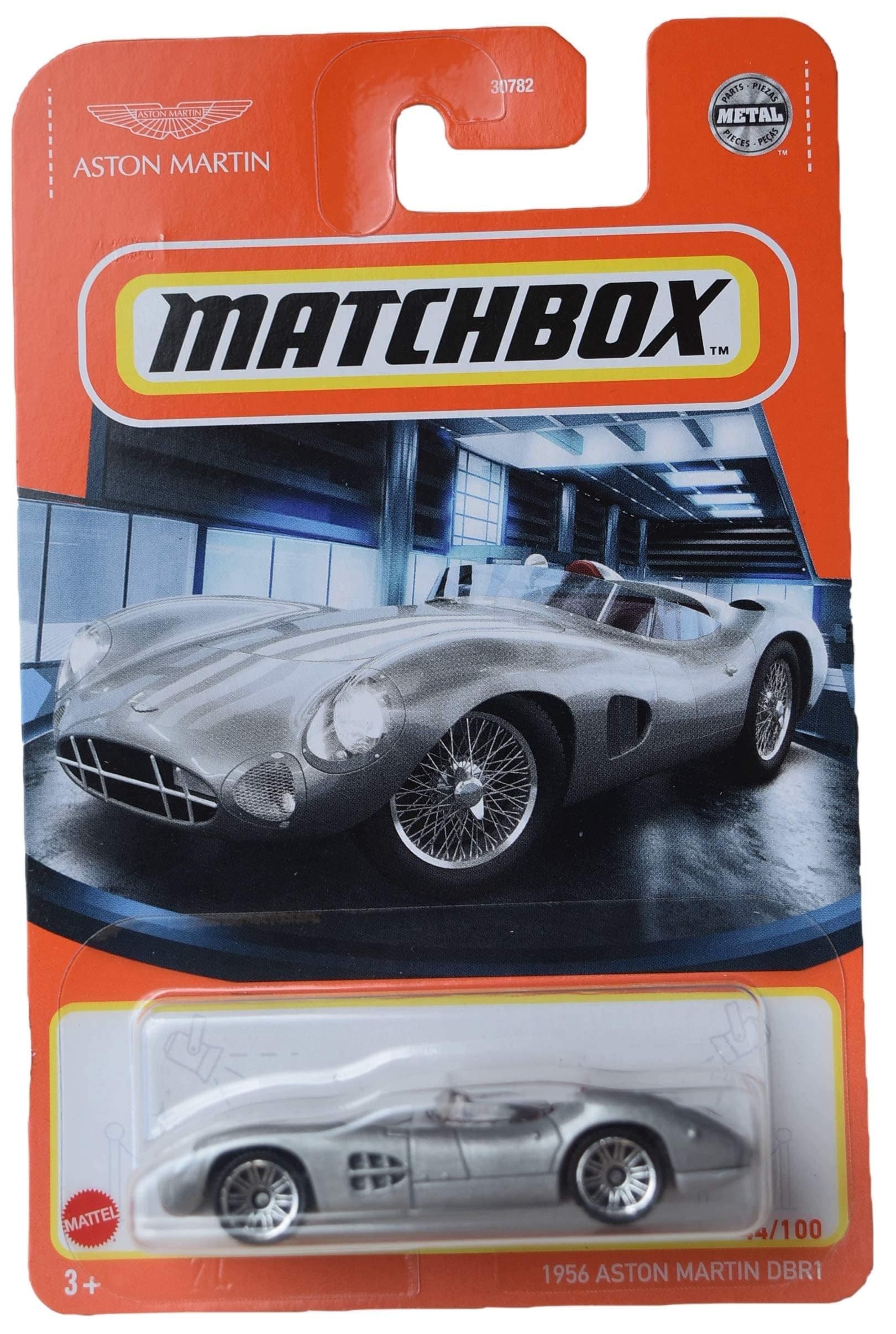 Matchbox 1956 Aston Martin DBR1, Silver 44/100