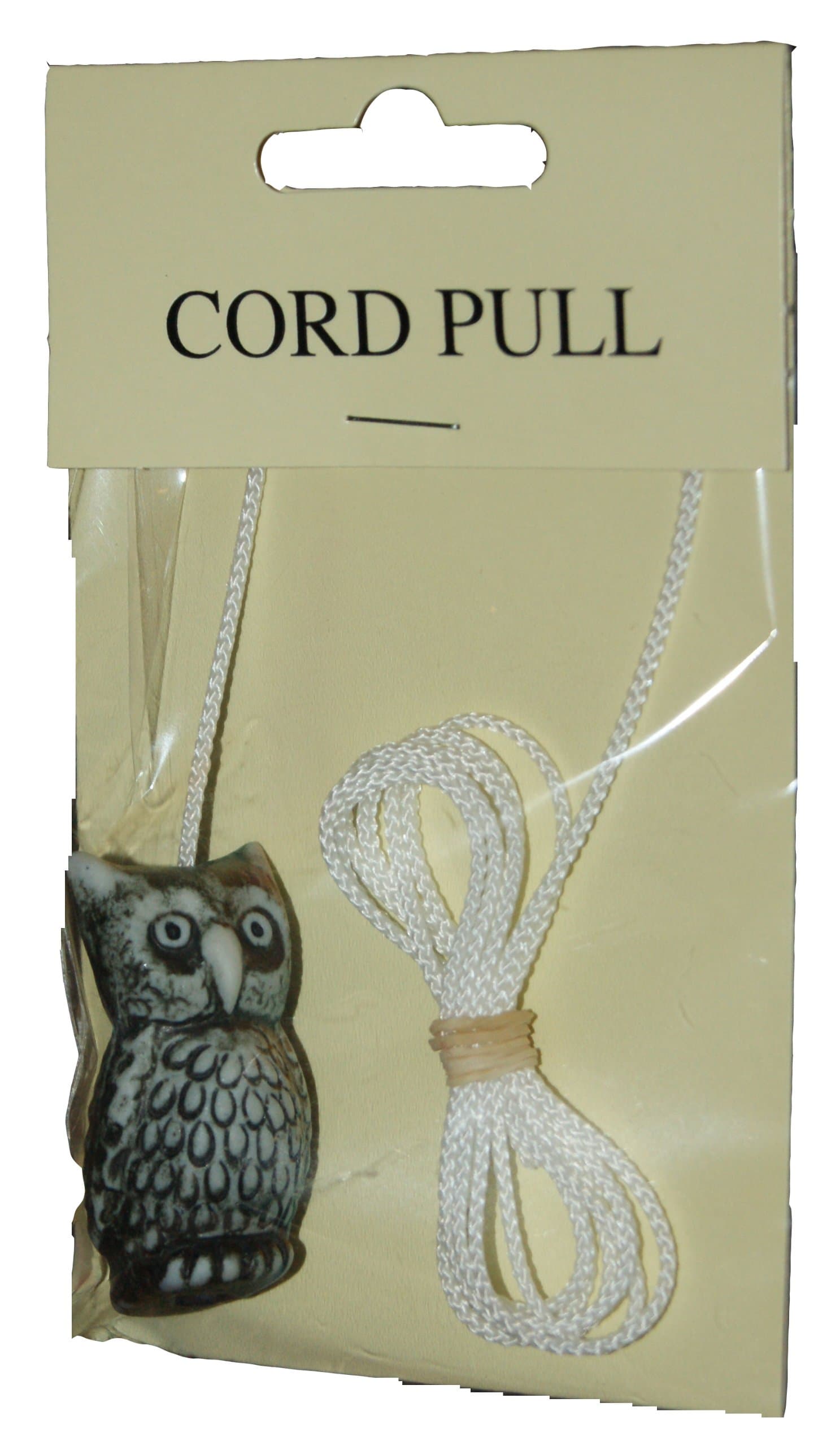 Ceramic Owl Light Pull (Grey)