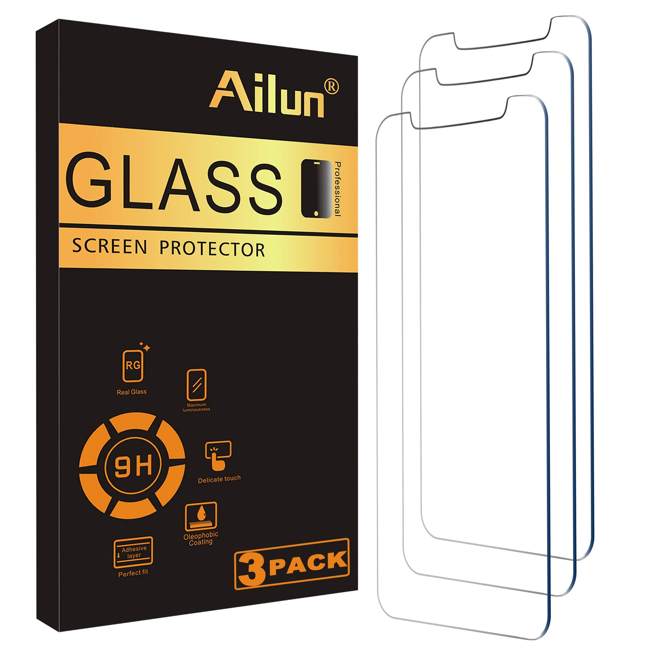 Screen Protector for iPhone 12 mini 2020 [5.4 Inch] 3Pack Tempered Glass