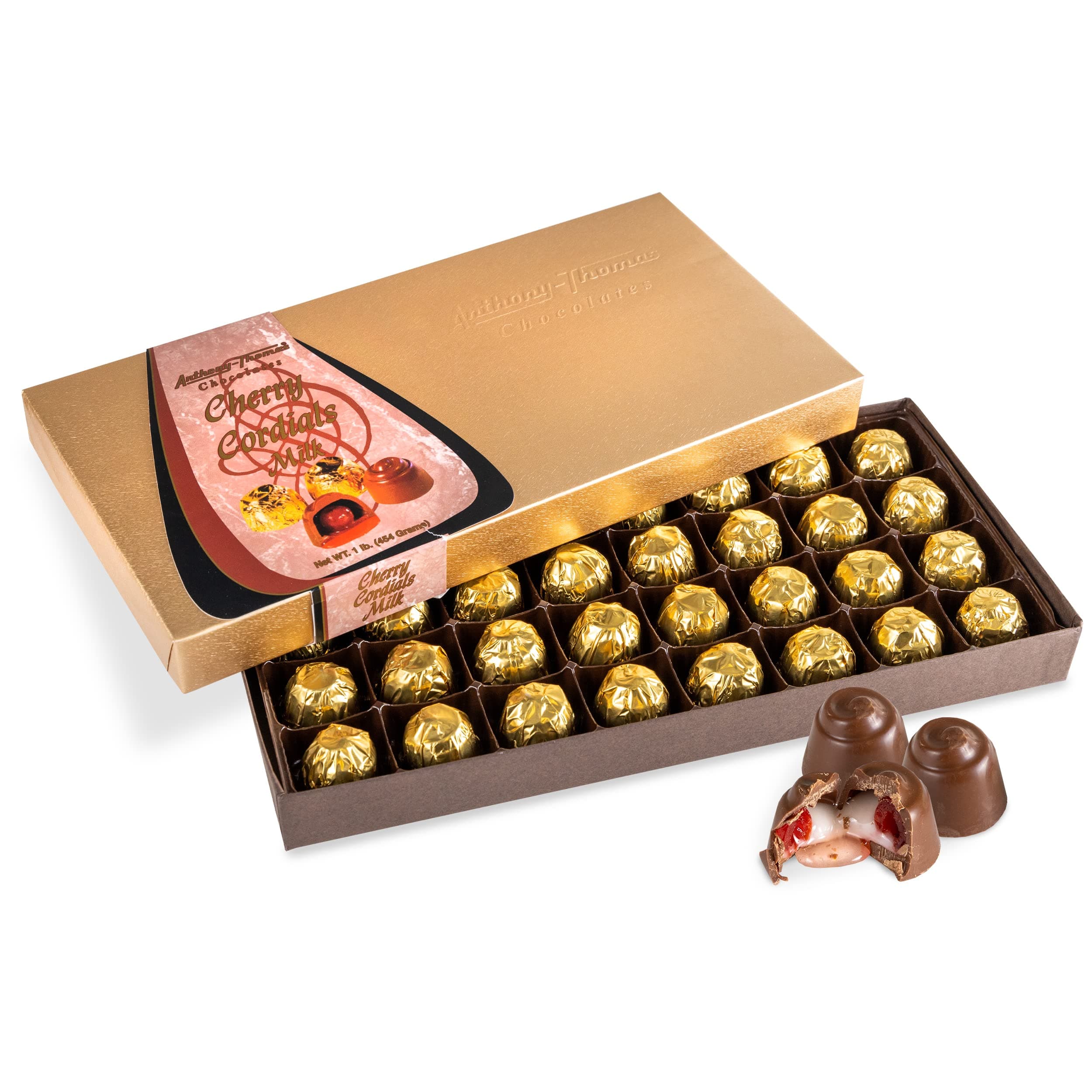 Anthony Thomas, Cherry Cordials, Award-Winning, Chocolate Covered Cherries (Milk Chocolate)