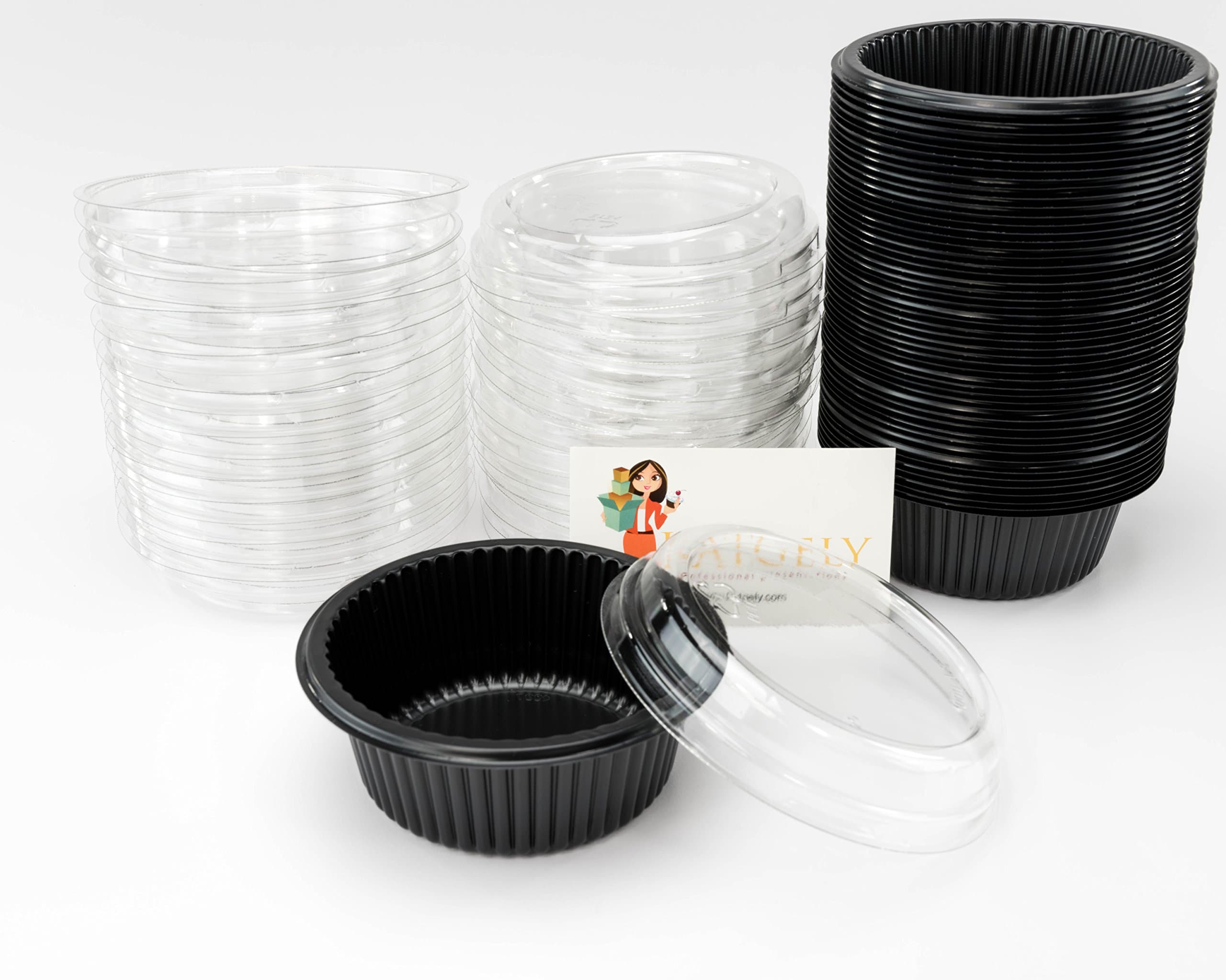 Katgely 7 oz Bakeable Cup with Lid (Pack of 50)