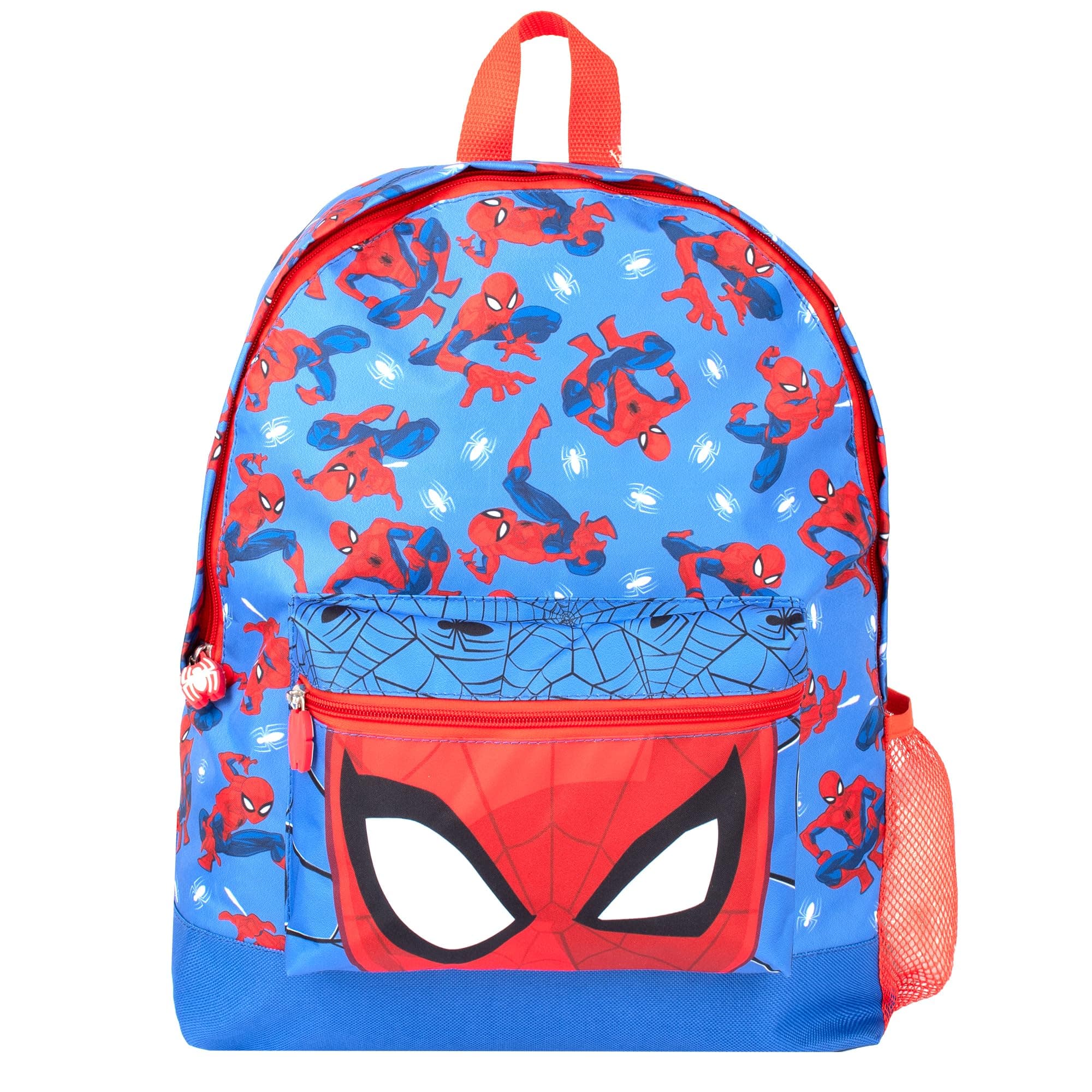 Spiderman School Backpack for Boys 2 Compartment Travel Rucksack for Kids Adjustable Shoulder straps and Mesh Pocket