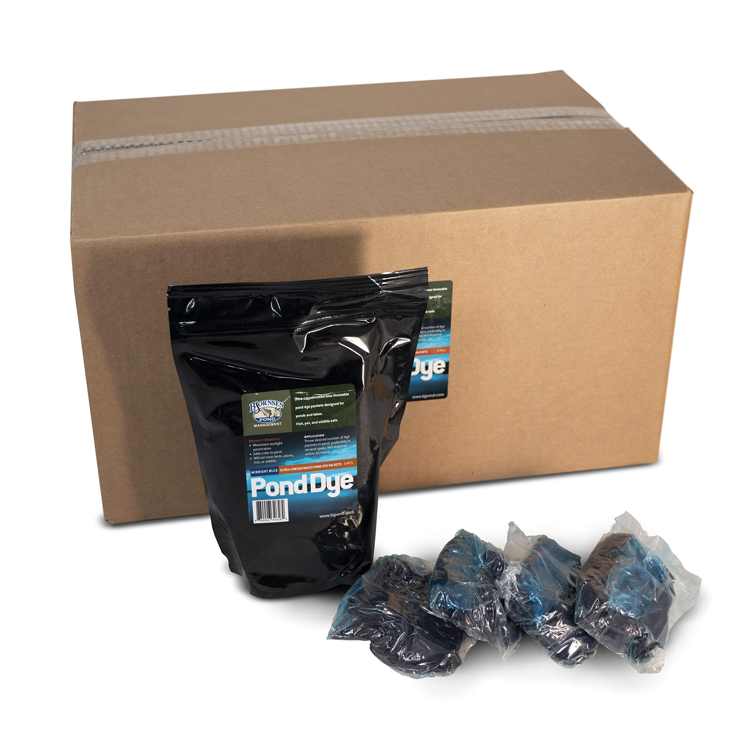 Midnight Blue Ultra-Concentrated Pond Dye Packets-Dry (20 Pouches containing 80 Total Packets)
