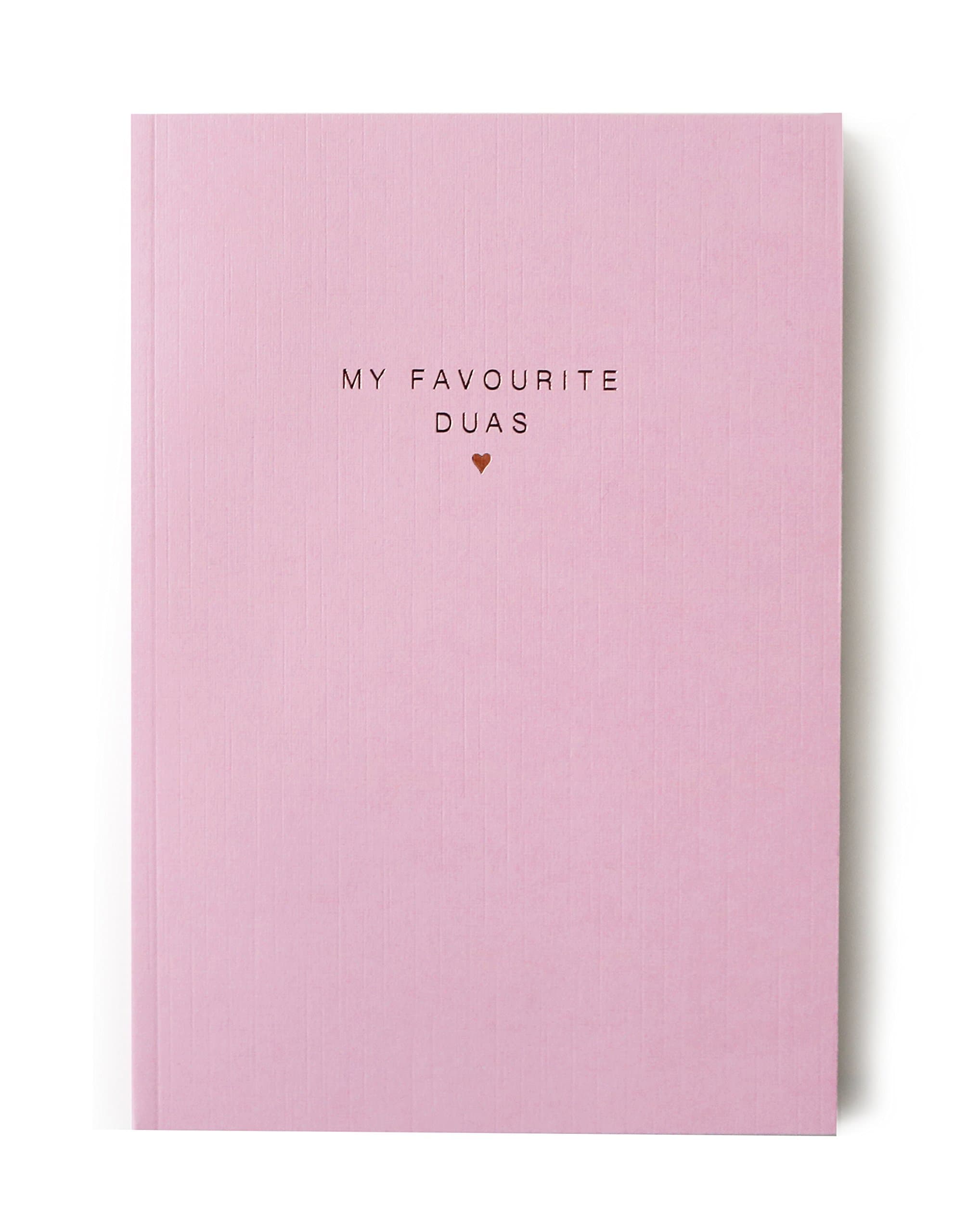 My Favourite Duas Luxe Notebook A5 Perfect Bound Hot Foiled, Islamic Stationery, Jotter