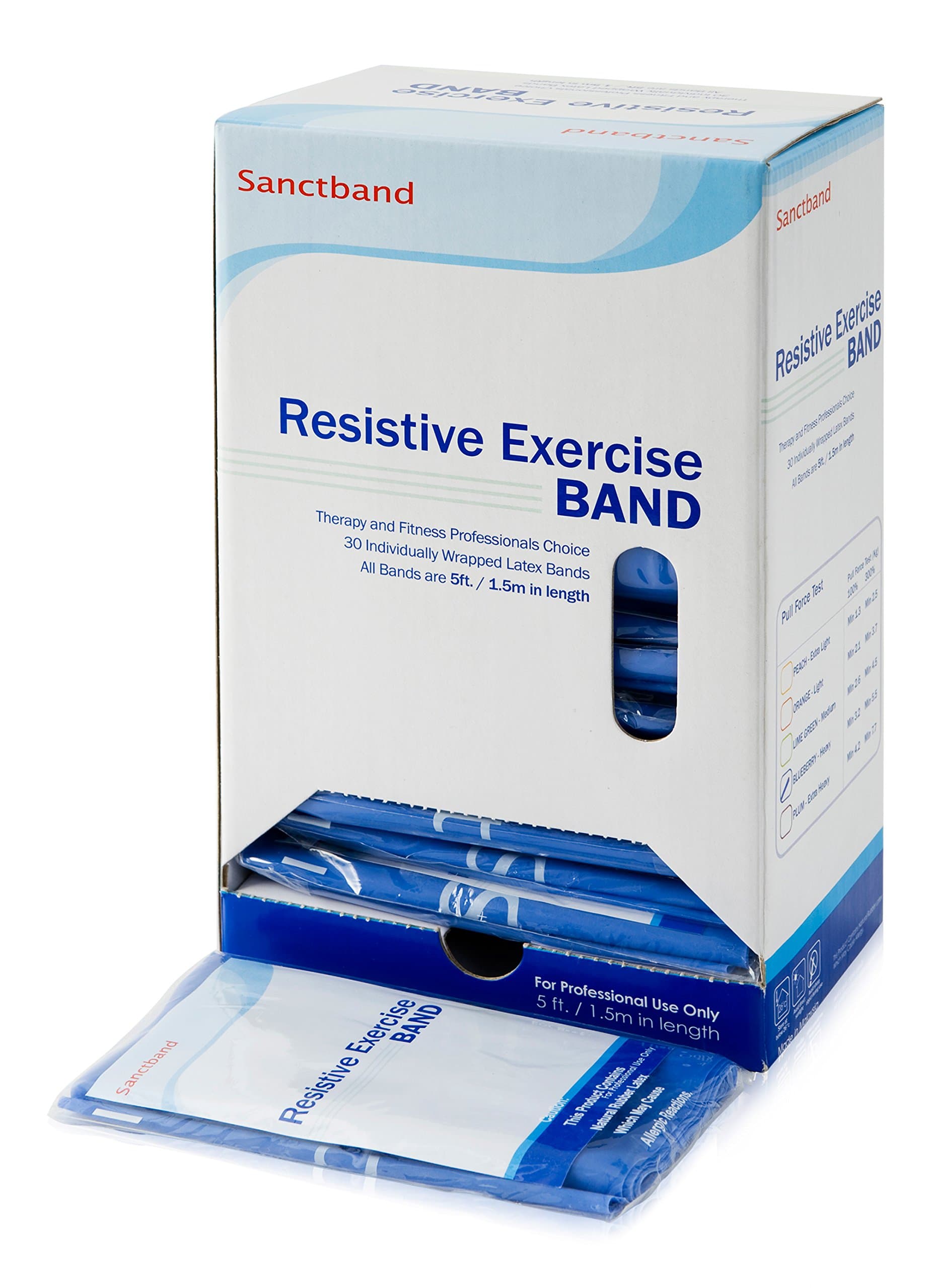 Sanctband 30 Pieces Dispenser - 1.5 Meter Blueberry (Heavy)