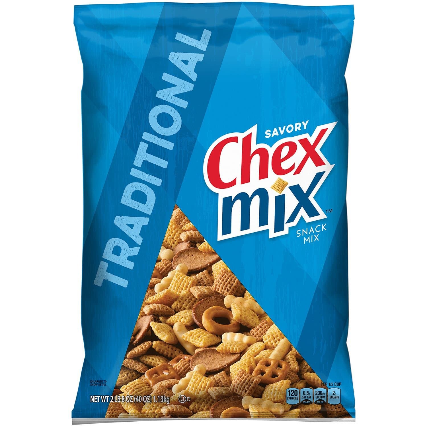 Chex Mix Traditional Savory Snack Mix (40 oz.) (pack of 2)