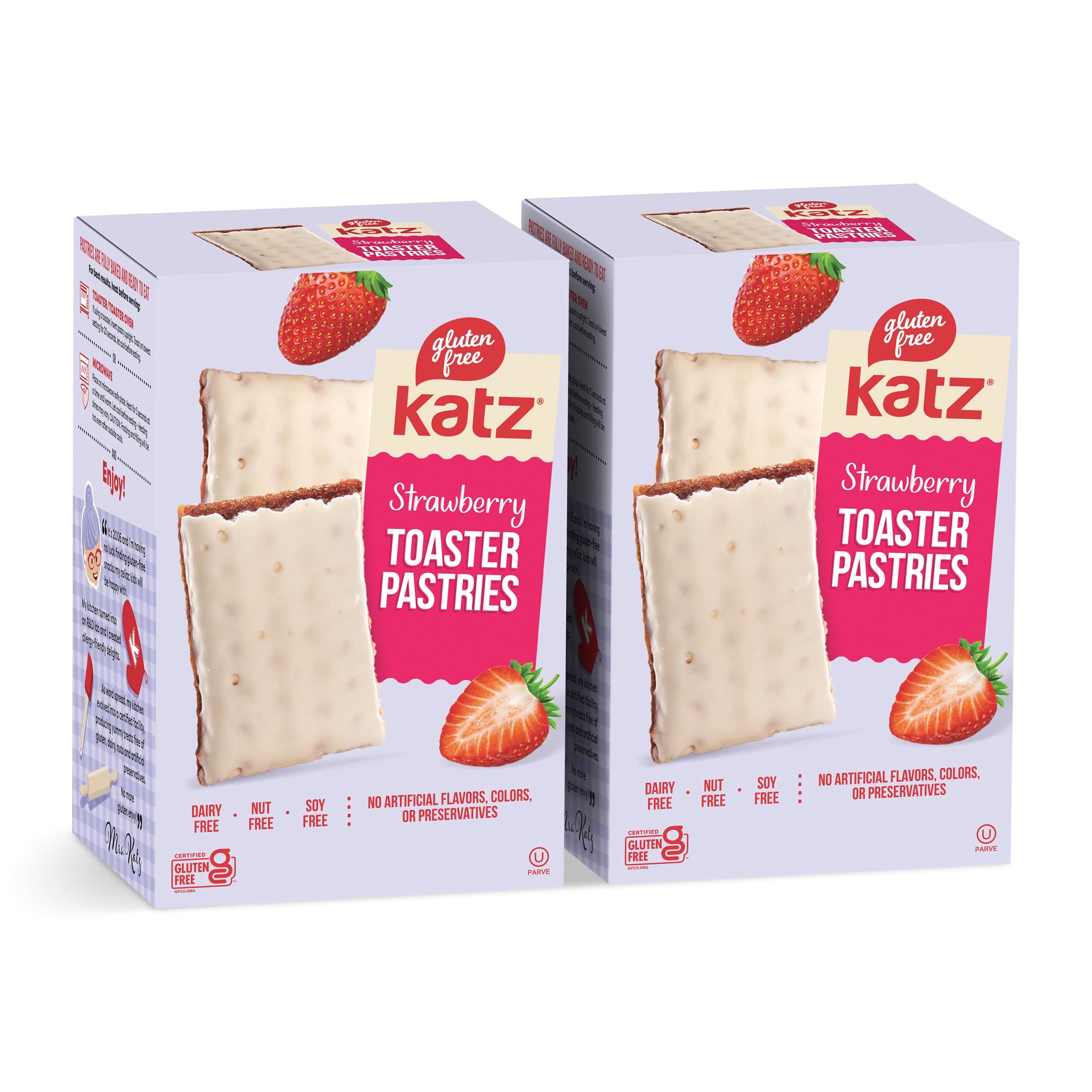 Toaster Pastries. Strawberry. Easy Breakfast Food Or Anytime Healthy Snacks For Adults & Kids. Gluten Free Snacks. Dairy Free, Nut Free, Peanut Free 8 OZ (Pack Of 2