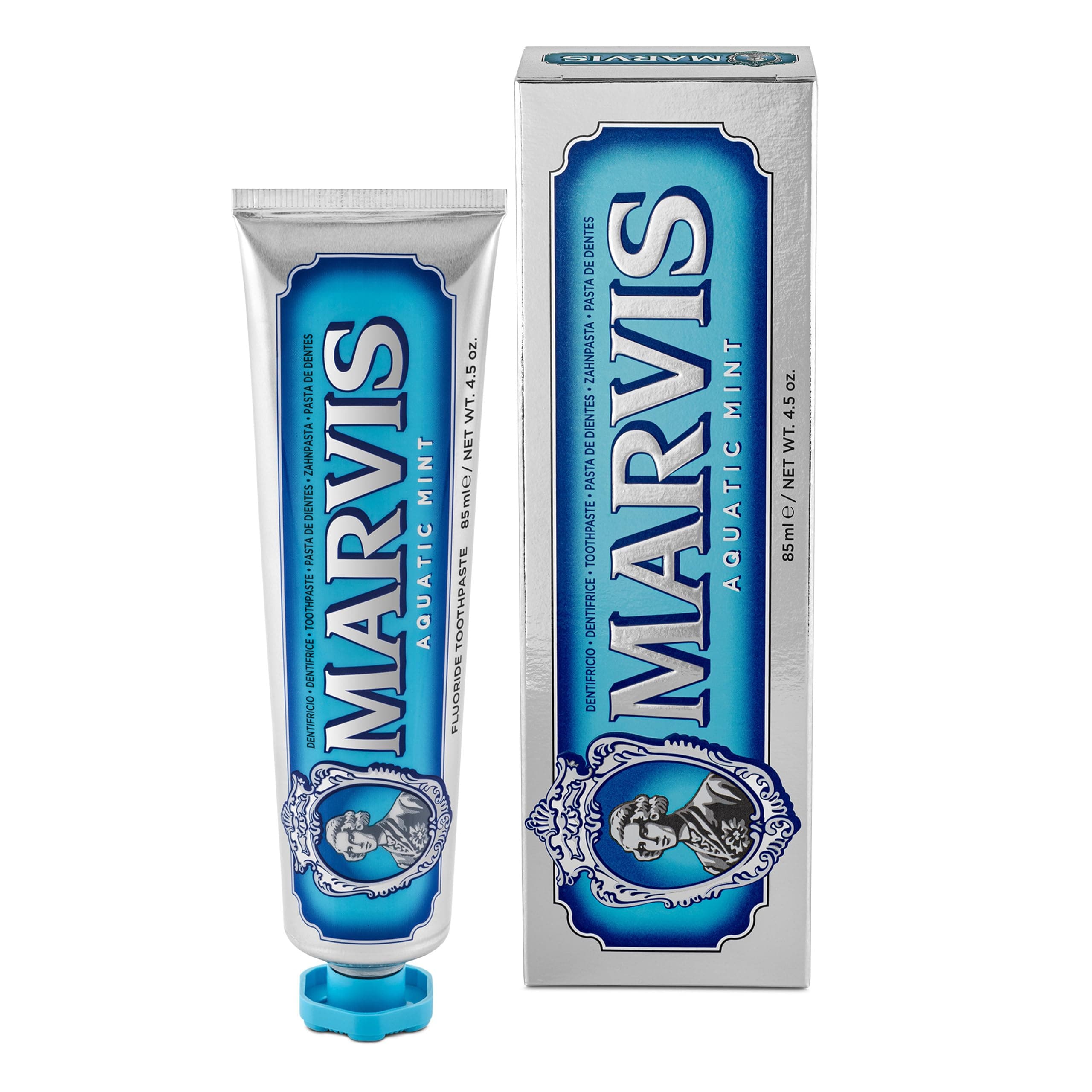 Aquatic Mint Toothpaste, 85 ml, Sensational Flavoured Toothpaste Helps Remove Plaque & Promote Healthy Gums with Long-Lasting Freshness