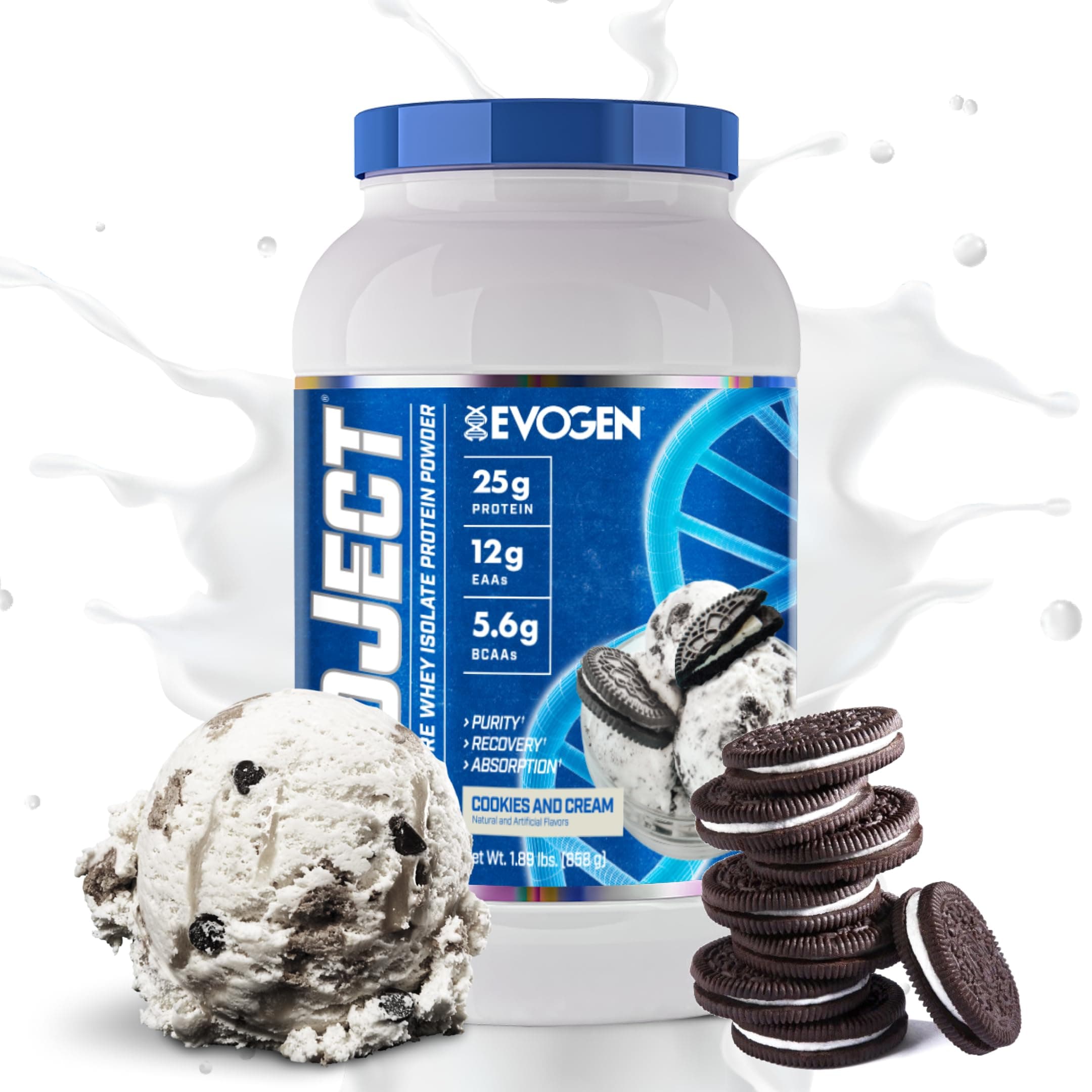 Isoject | Premium Whey Isolate Loaded with BCAA, EAA, Ignitor Enzymes, Recovery, Shakes, Smoothies | Cookies And Cream