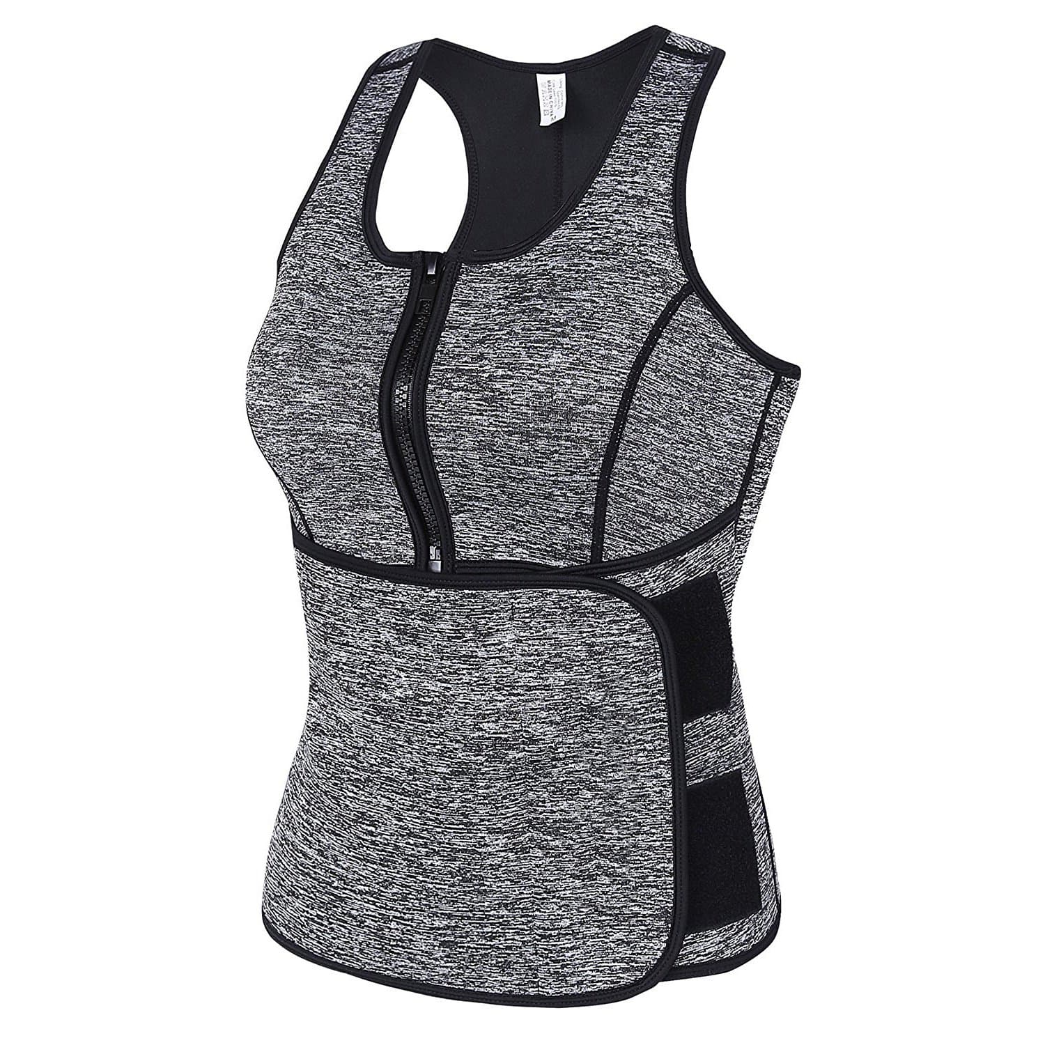 Neoprene Sauna Sweat Vest, Waist Trainer Corset Slimming Vest for Women Weight Loss with Adjustable Waist Shaper Belt