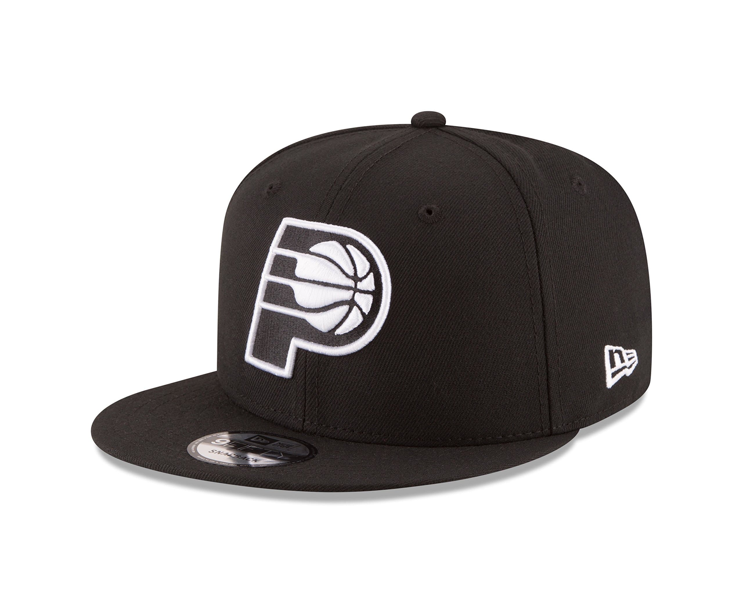 Men's NBA 9FIFTY BLACK WHITE SNAPBACK CAP, One Size