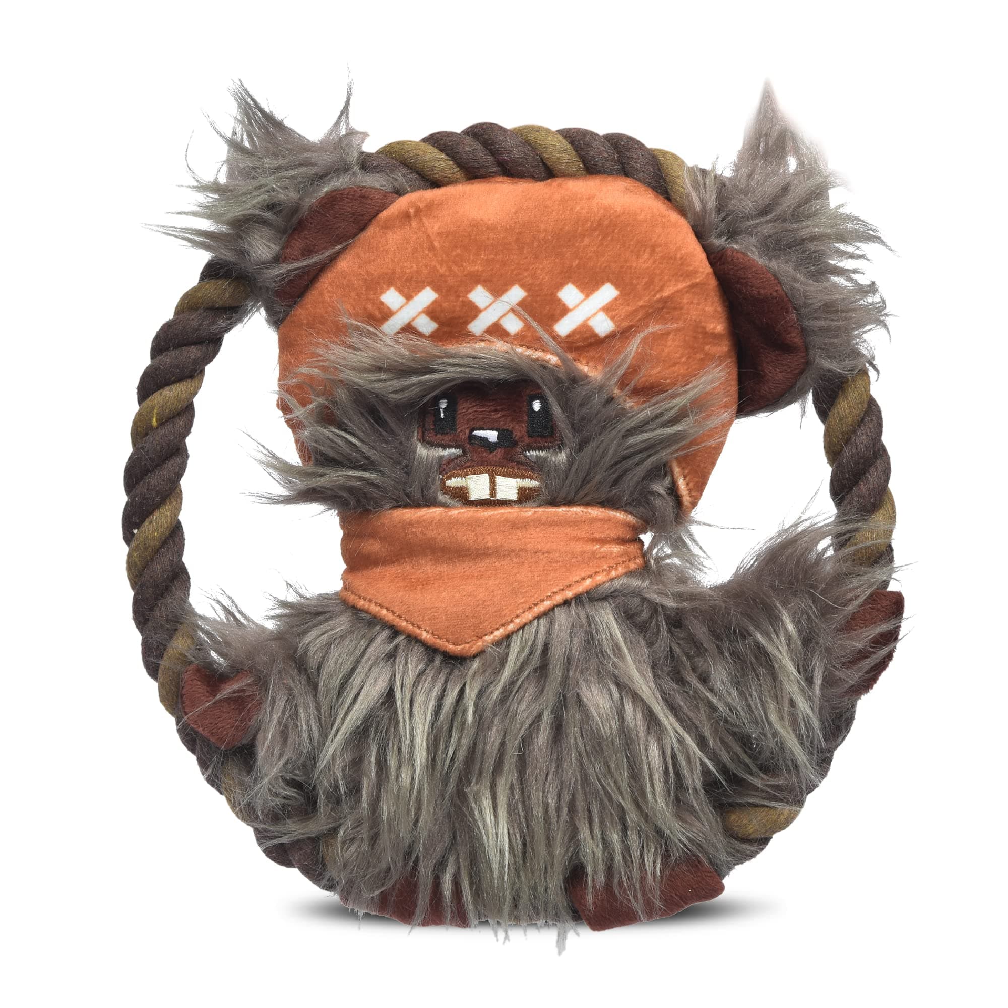 fetch FOR PETS Star Wars Dog Toy Ewok Plush Rope Frisbee Dog Toy | Plush Star Wars Squeaky Dog Toy | Adorable Toys All Dogs, Official Dog Toy Product of Star Wars