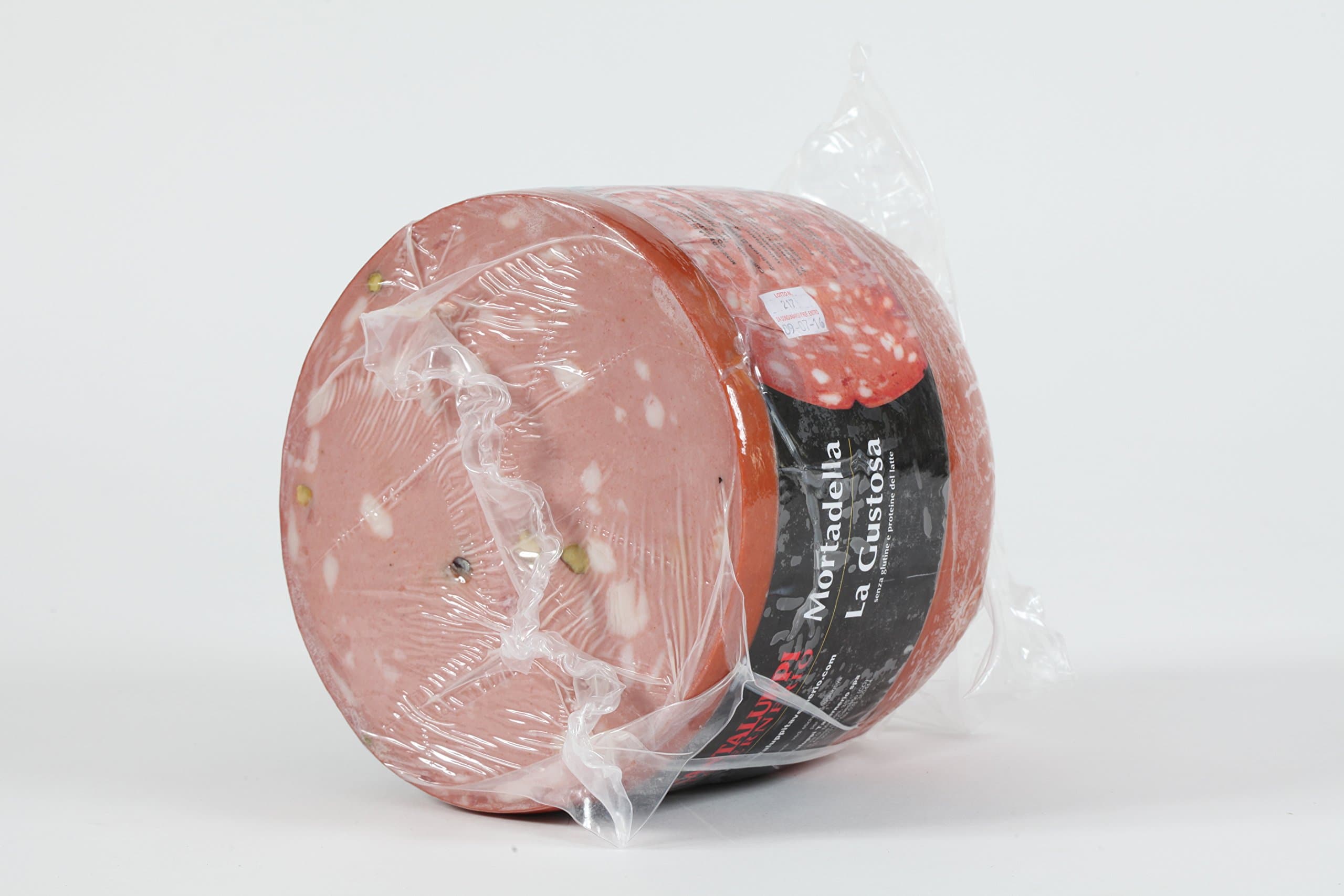 CANTALUPPI - Mortadella GUSTOSA with Pistachio - Half Vacuum (5 kg. Approx) - Italian artisan product