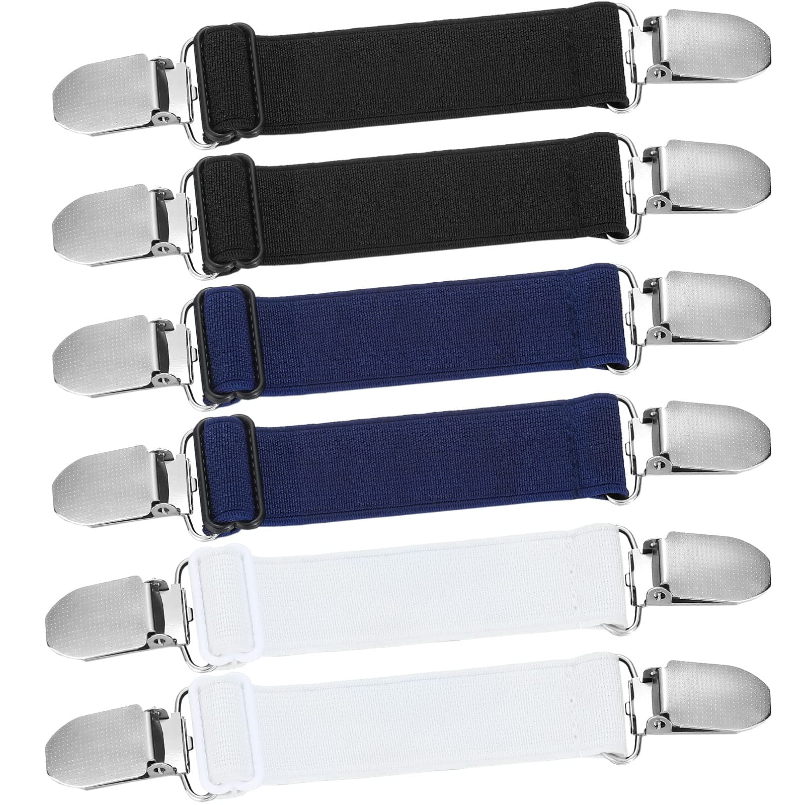 Eurzom 6 Pcs Pant Waist Tightener Waist Cinch Clip Belt Adjustable Elastic Sandal Straps Pant Clip Women Men