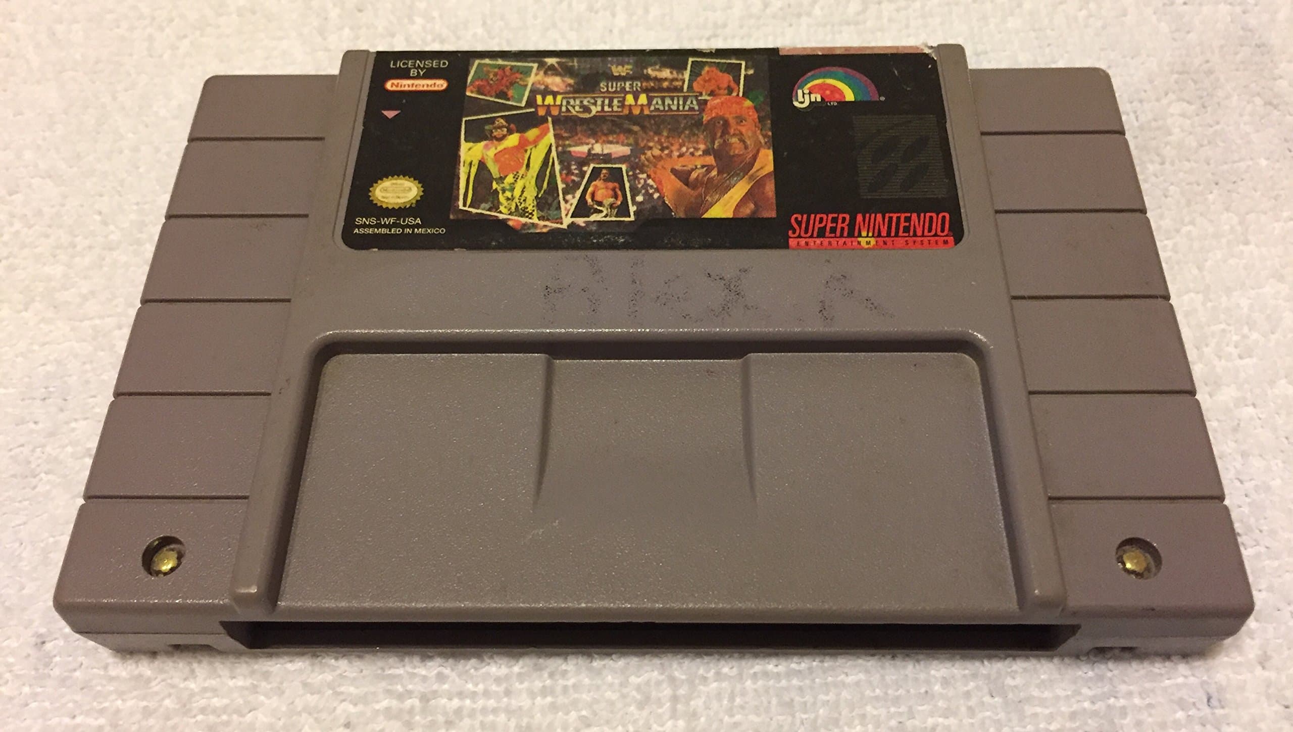 WWF Super Wrestlemania Super Nintendo Snes Video Game Cartridge