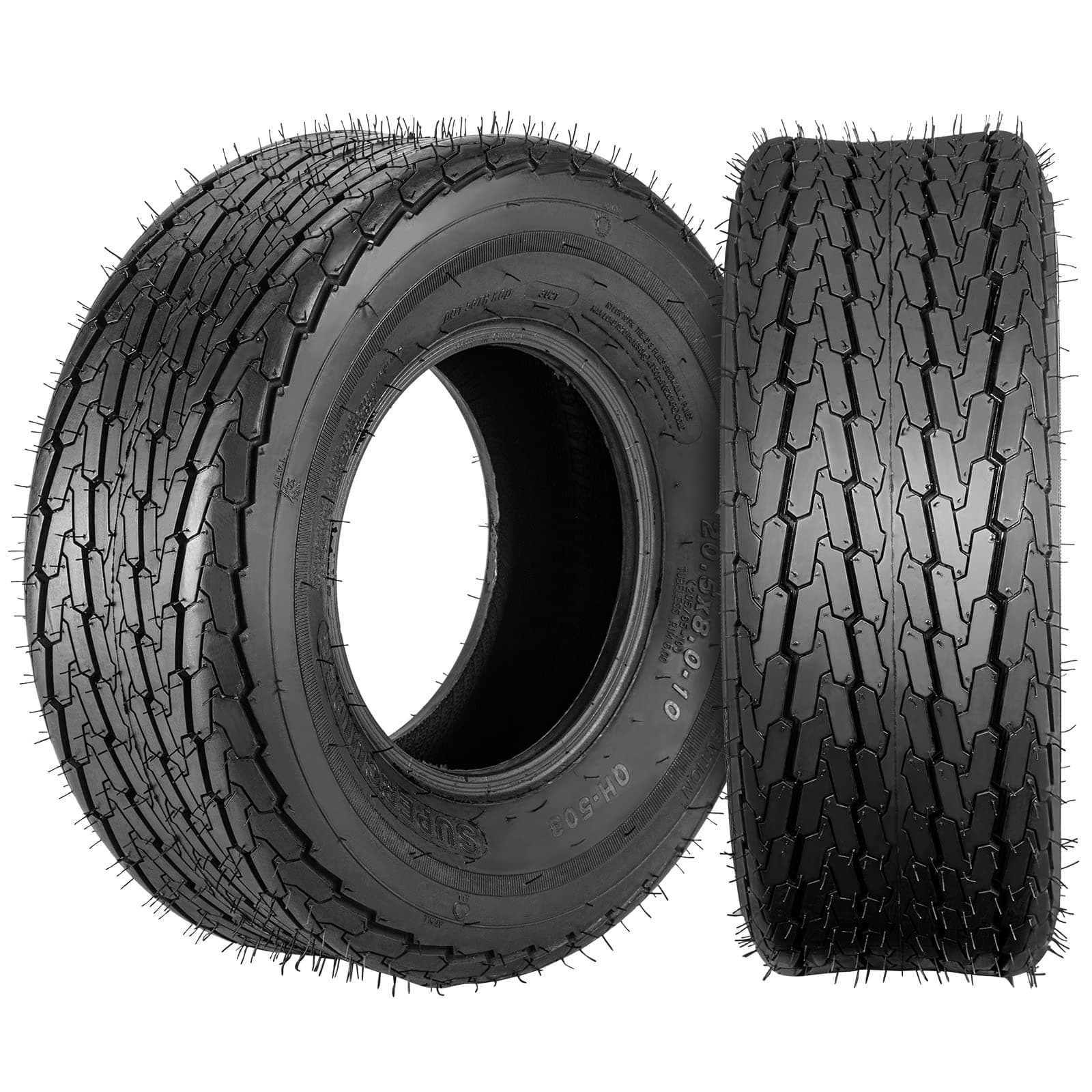 MERXENG 20.5X8.0-10 Trailer Tires, 20.5x8x10 Tire, Load Range E,10PR