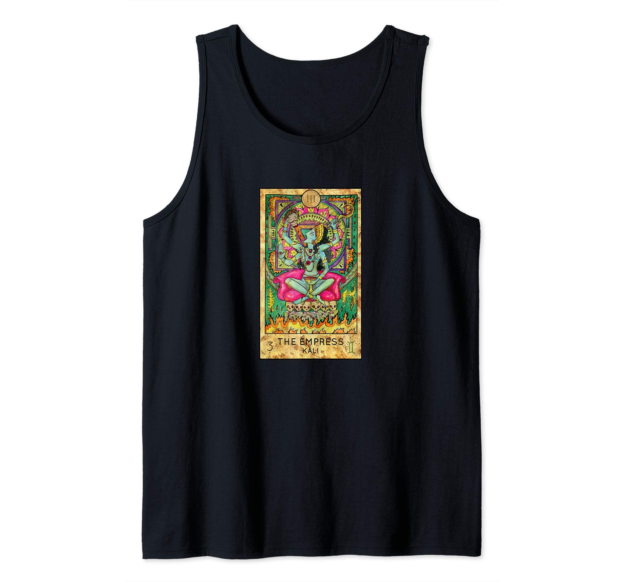 Tarot Card Empress Kali Mystic Psychic Reading Fantasy Gift Tank Top