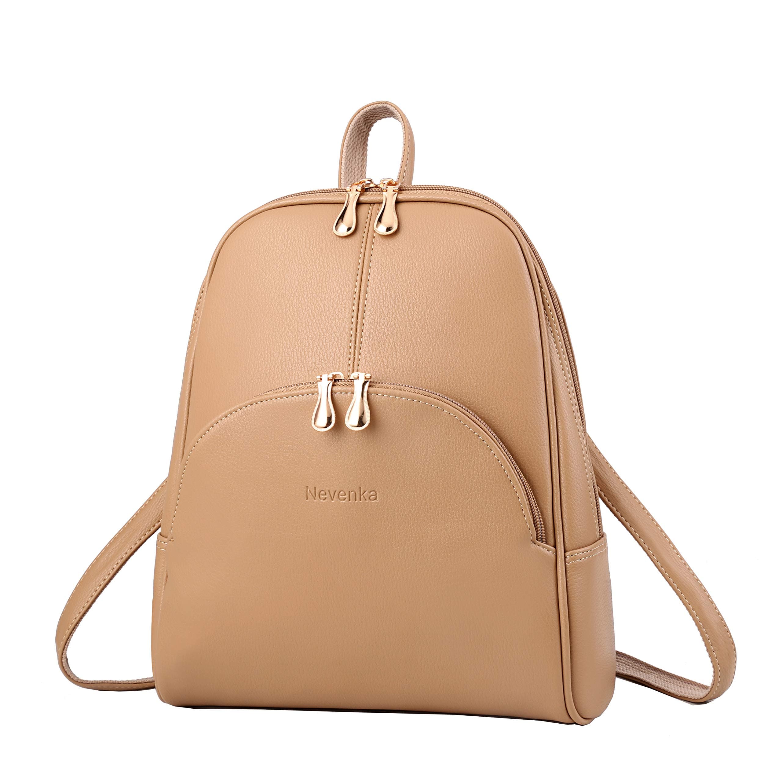 NevenkaBackpack Purse for Women Casual Shoulder Bag PU Leather Zipper Closure Adjustable Strap…