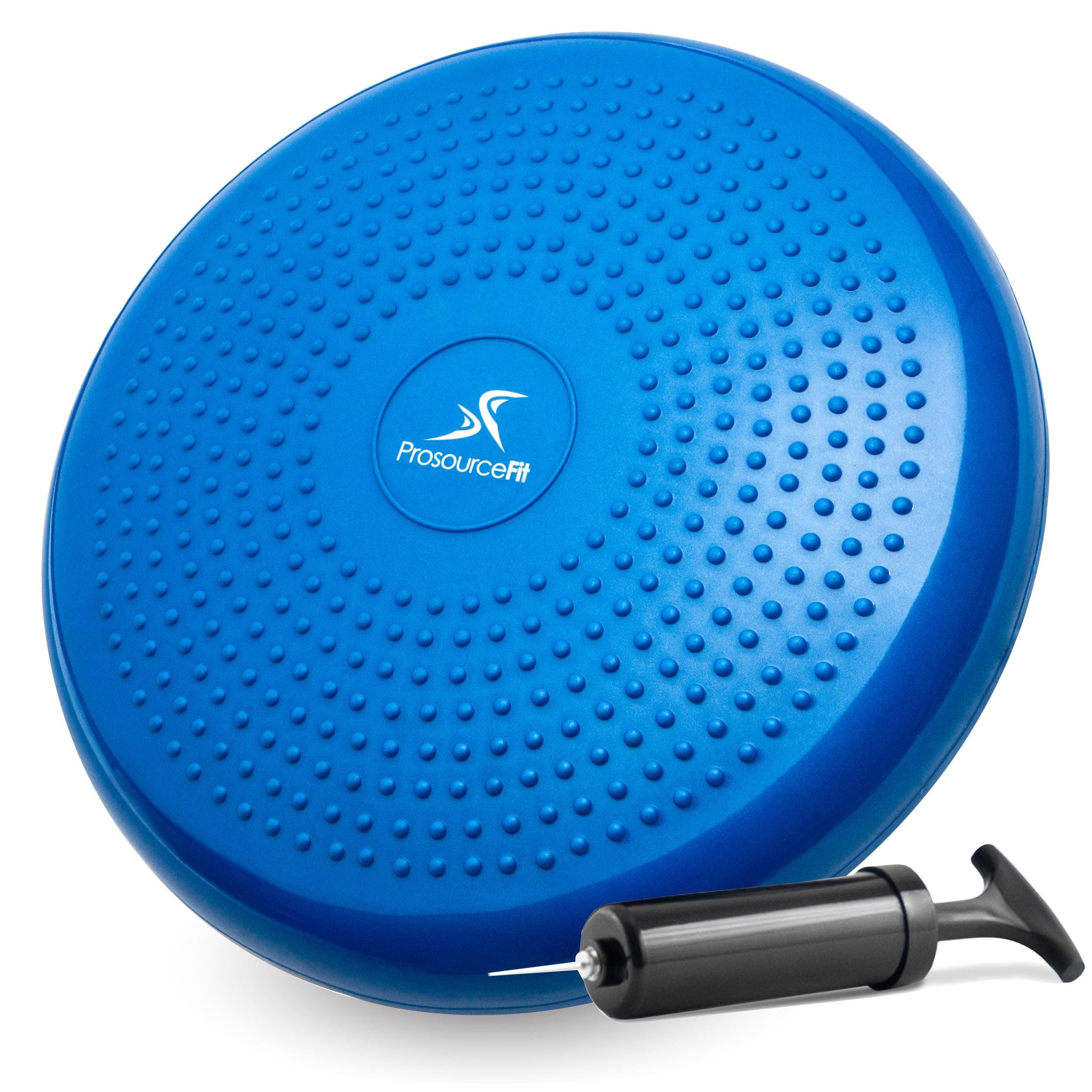 ProSource Core Balance Disc Trainer, 14" Diameter with Pump for Improving Posture, Fitness, Stability